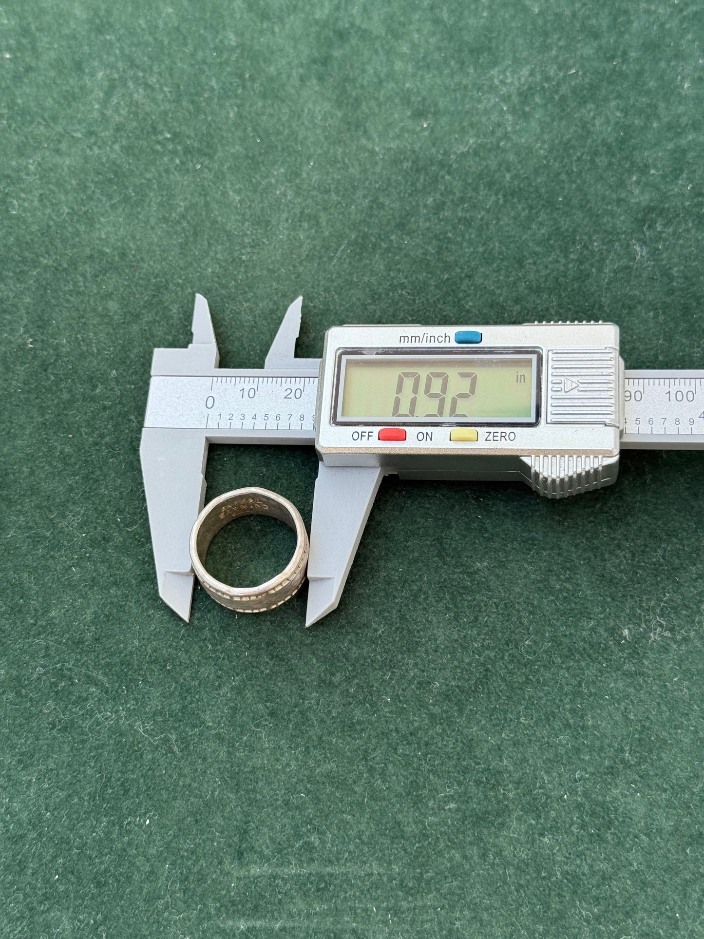 Animal Warning Japan Wide Sterling Silver Band Ring – Textured Design