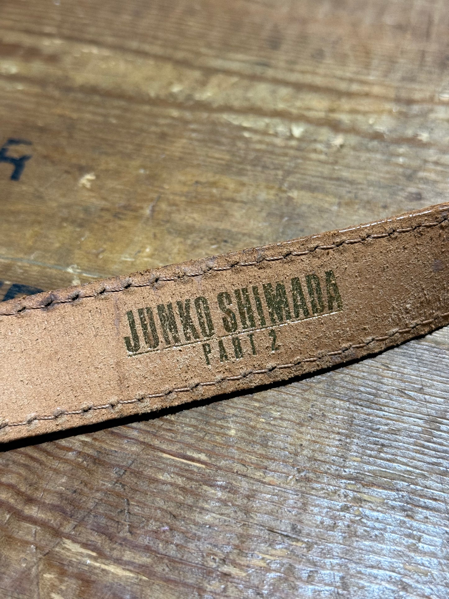 Junko Shimada Part 2 Leather Belt