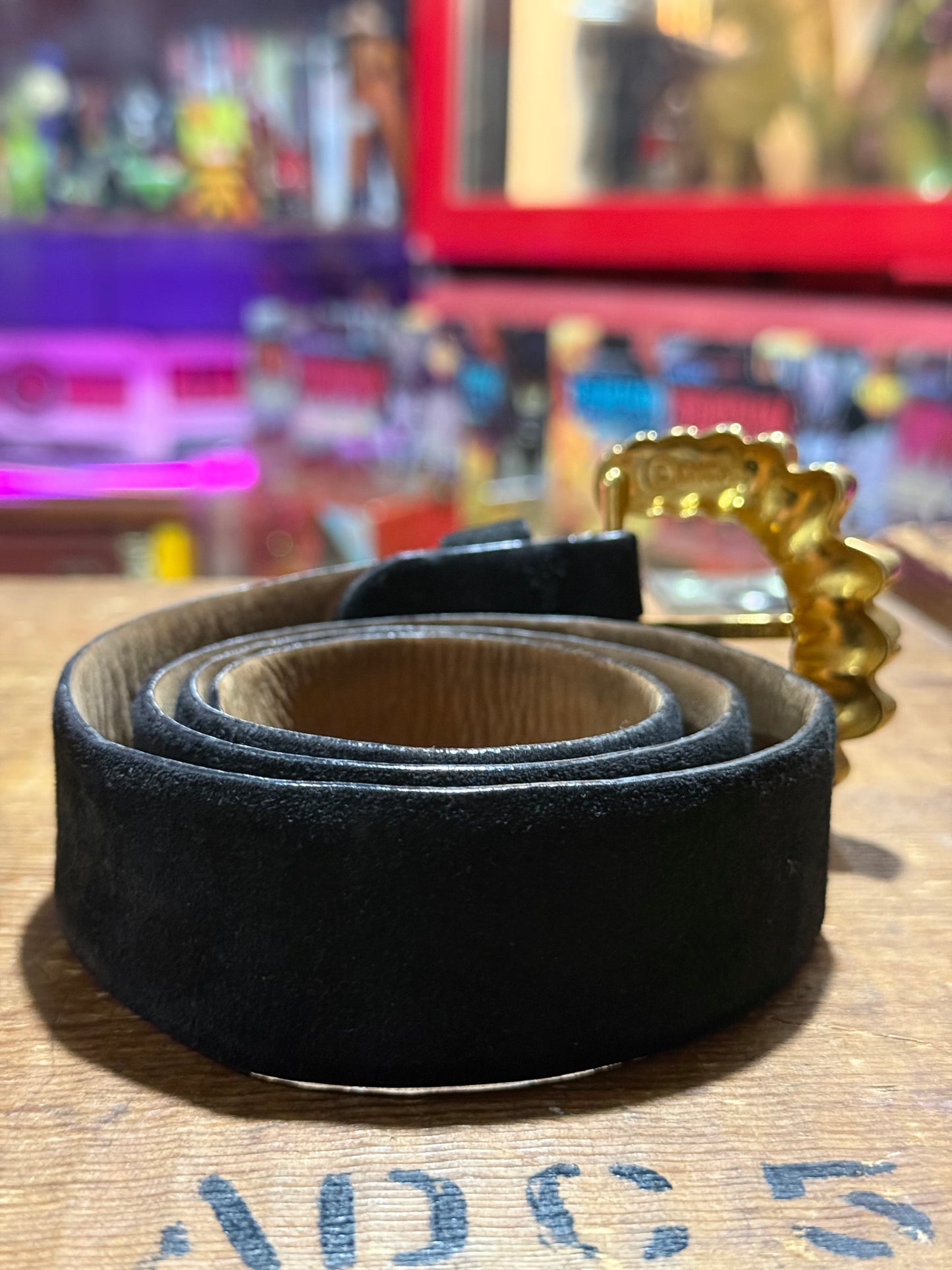 Vintage DKNY Leather Belt Made In Italy