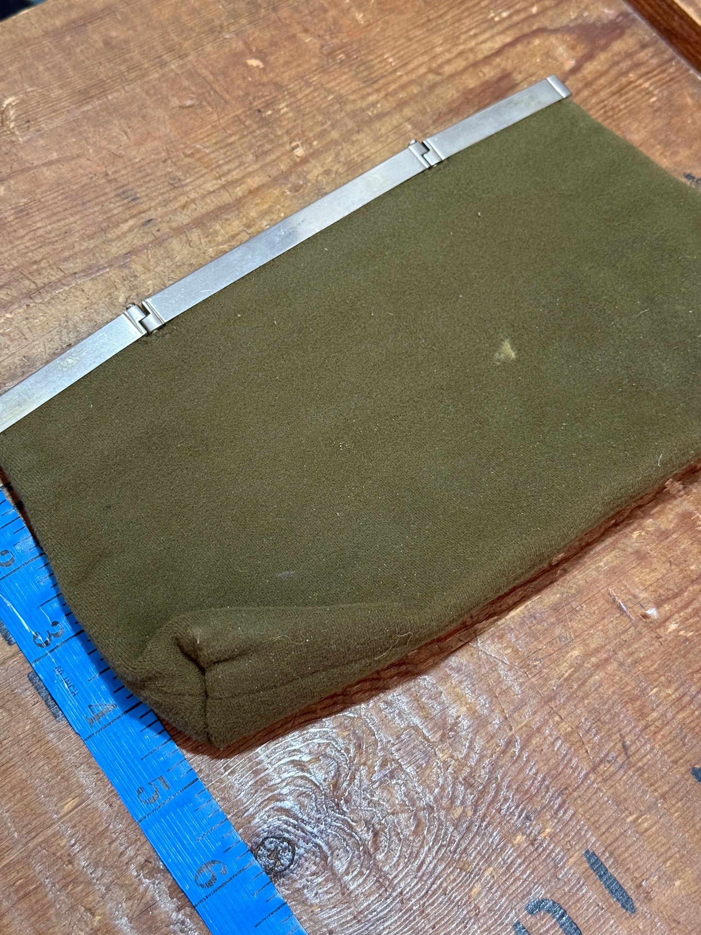 Vintage Salvatore Ferragamo Gancini Frame Clutch Bag Italy