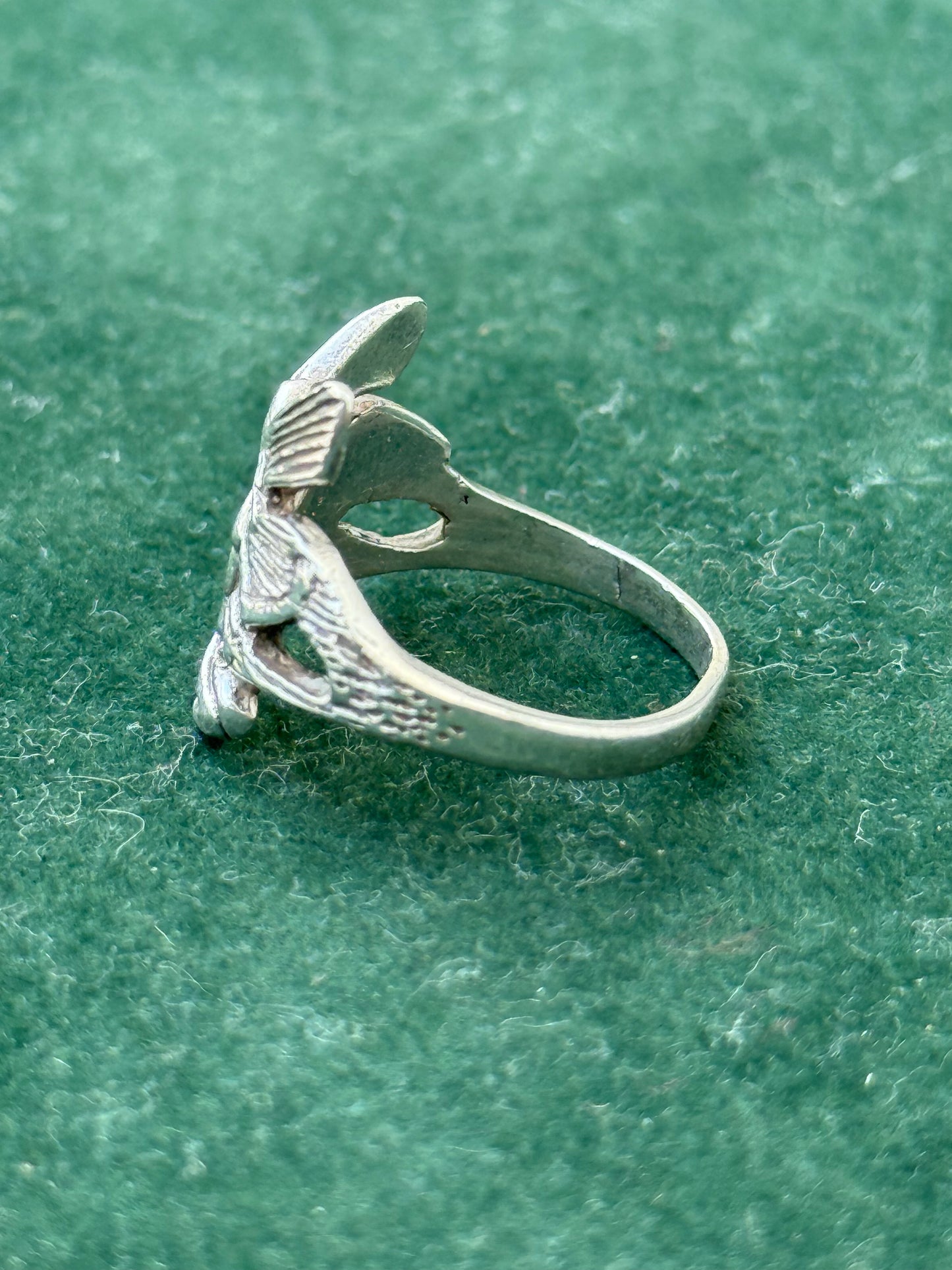 Vintage Sterling Silver Fairy Ring – Fantasy Pixie Design