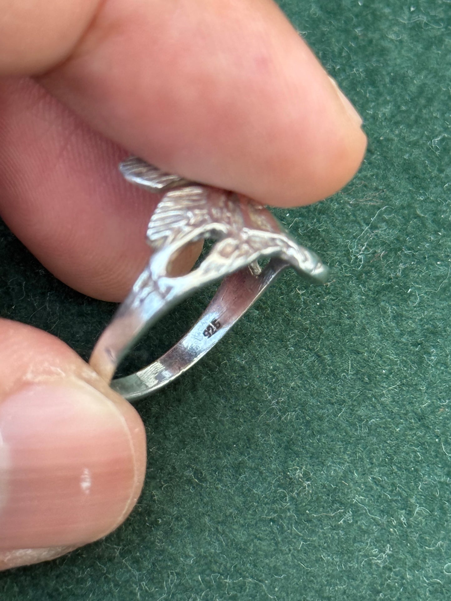 Vintage Sterling Silver Fairy Ring – Fantasy Pixie Design