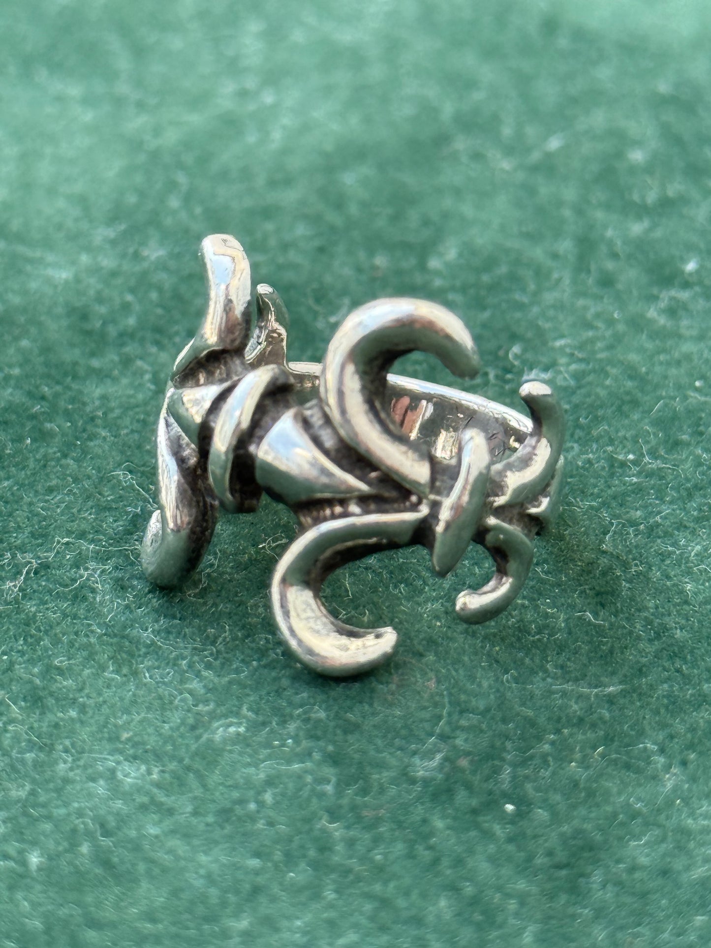 Sterling Silver Tribal Scorpion Ring Gothic Biker Punk Y2K