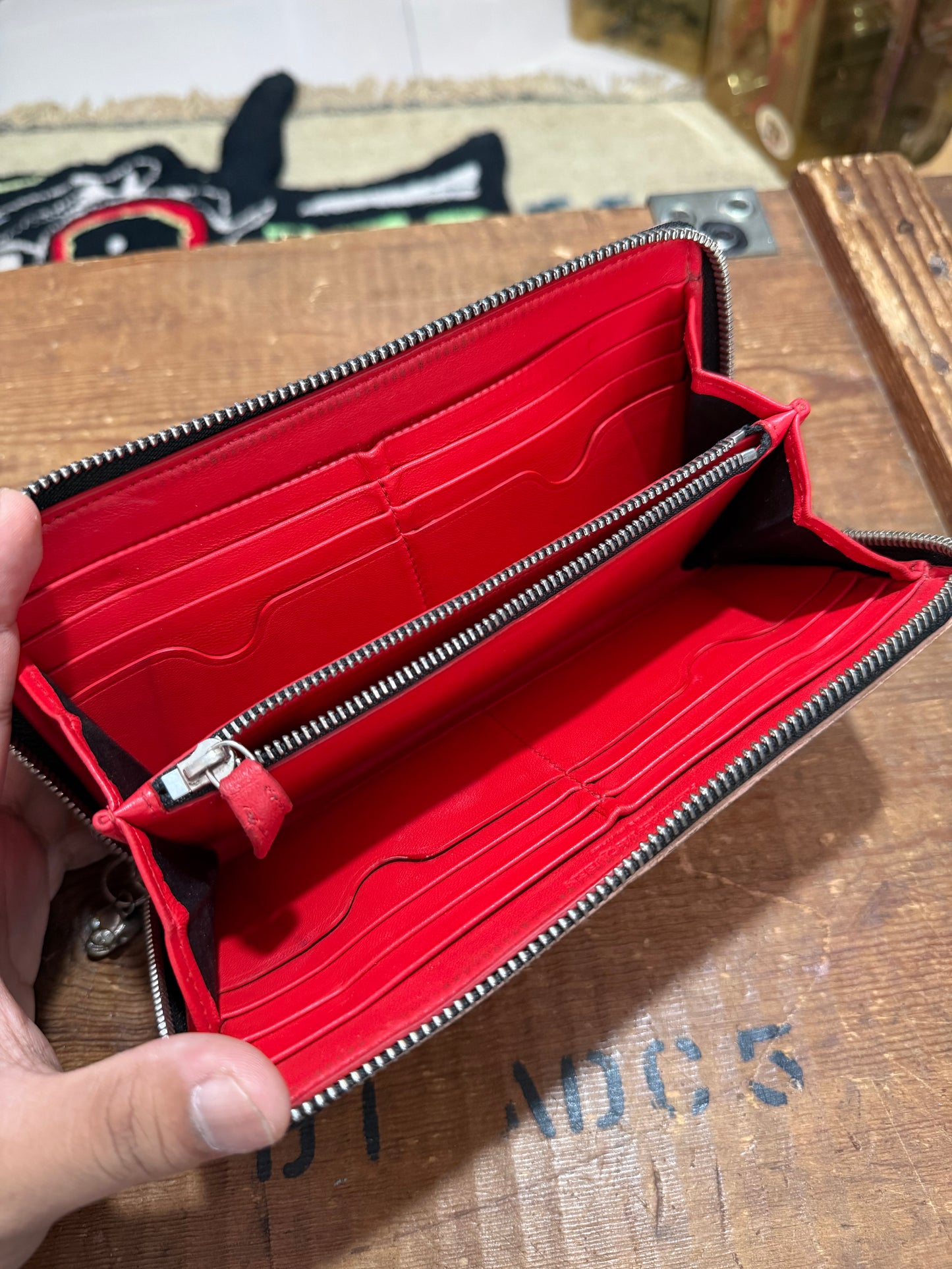 Alexander McQUEEN Leather Long Wallet