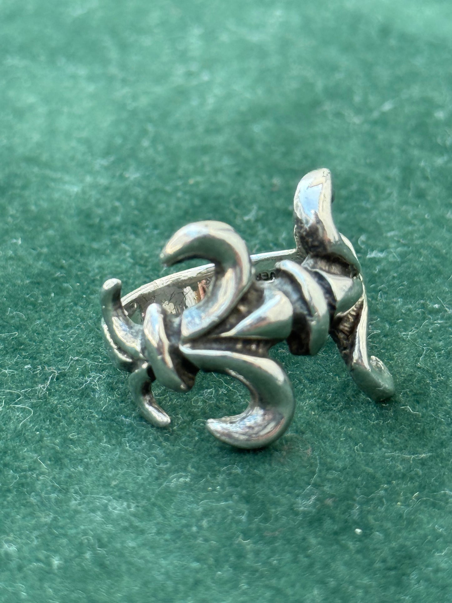 Sterling Silver Tribal Scorpion Ring Gothic Biker Punk Y2K