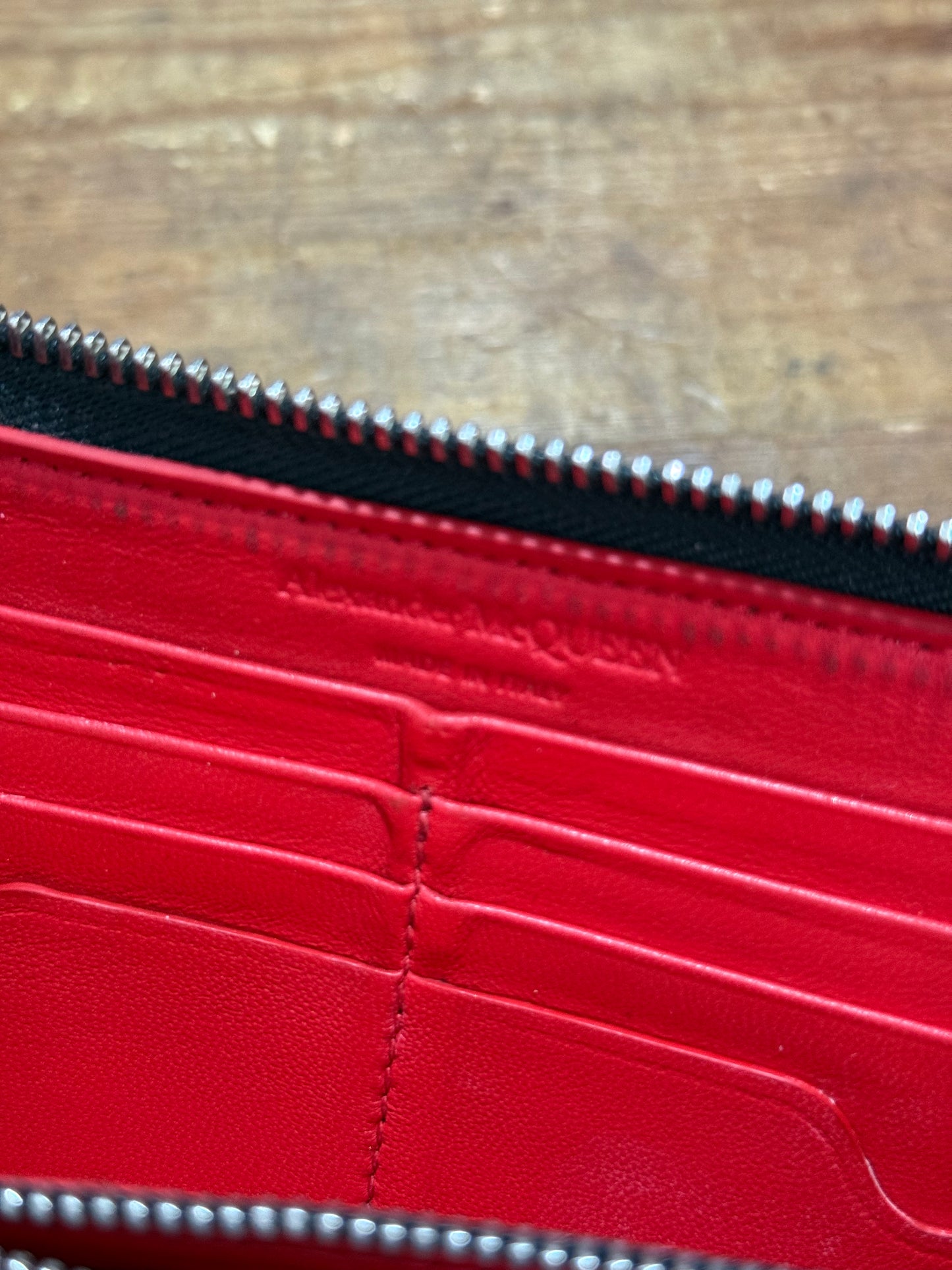 Alexander McQUEEN Leather Long Wallet