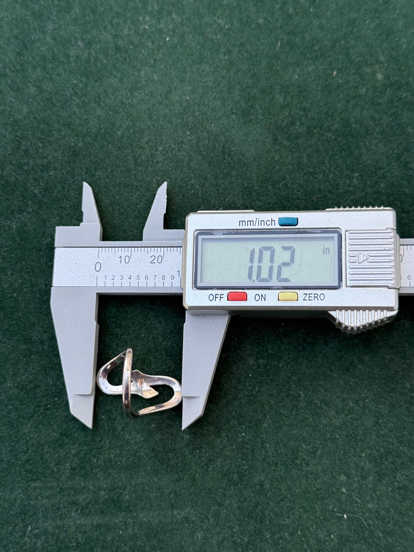 Modernist Abstract Wave Design Sterling Silver Ring