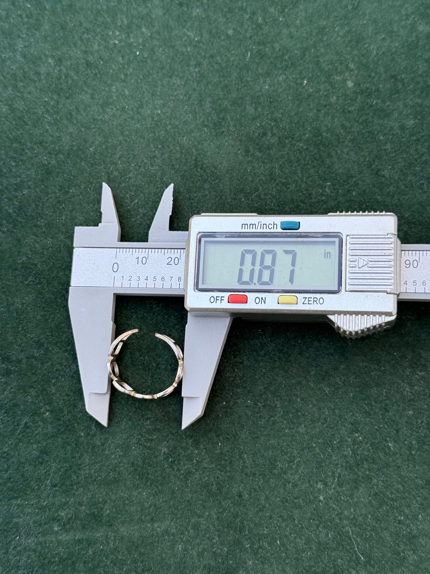 Vintage 925 Sterling Silver Geometric Openwork Ring Modernist Design