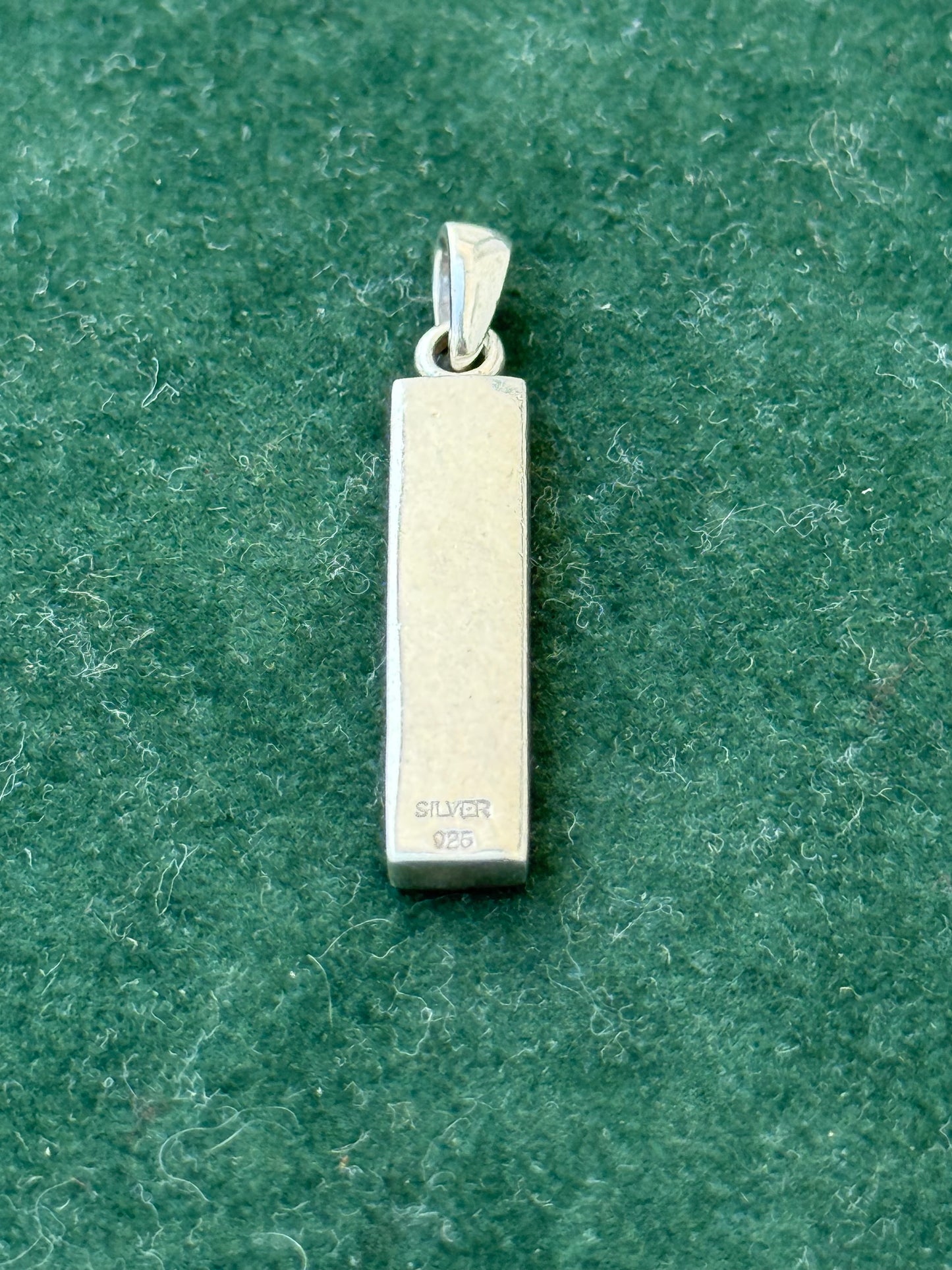 Vintage 925 Sterling Silver “To Be Continued” Bar Pendant – Minimalist Modernist Design