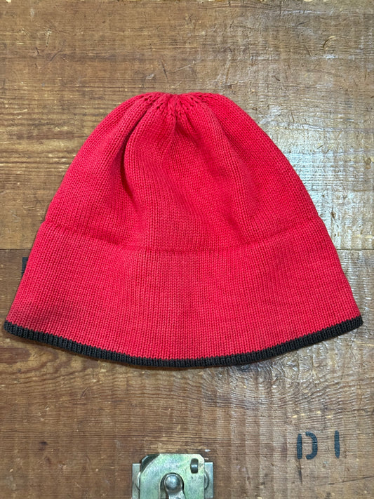 Vintage RECON Red Knit Beanie Hat Futura Stash Streetwear