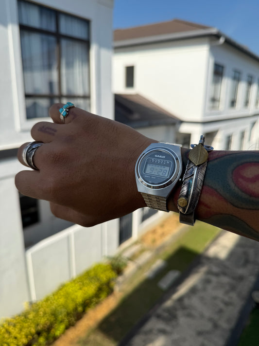 Vintage Casio Casiotron Digital Watch – Stainless Steel Japan (Ref. 529750 R-19)