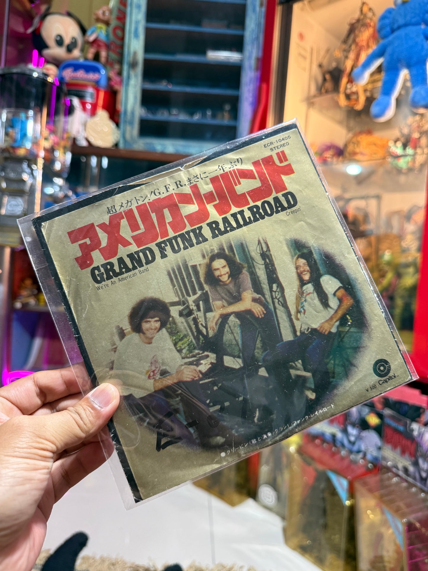 Vintage Grand Funk Railroad We’re An American Band 7” Vinyl Japan Press Capitol 45 RPM