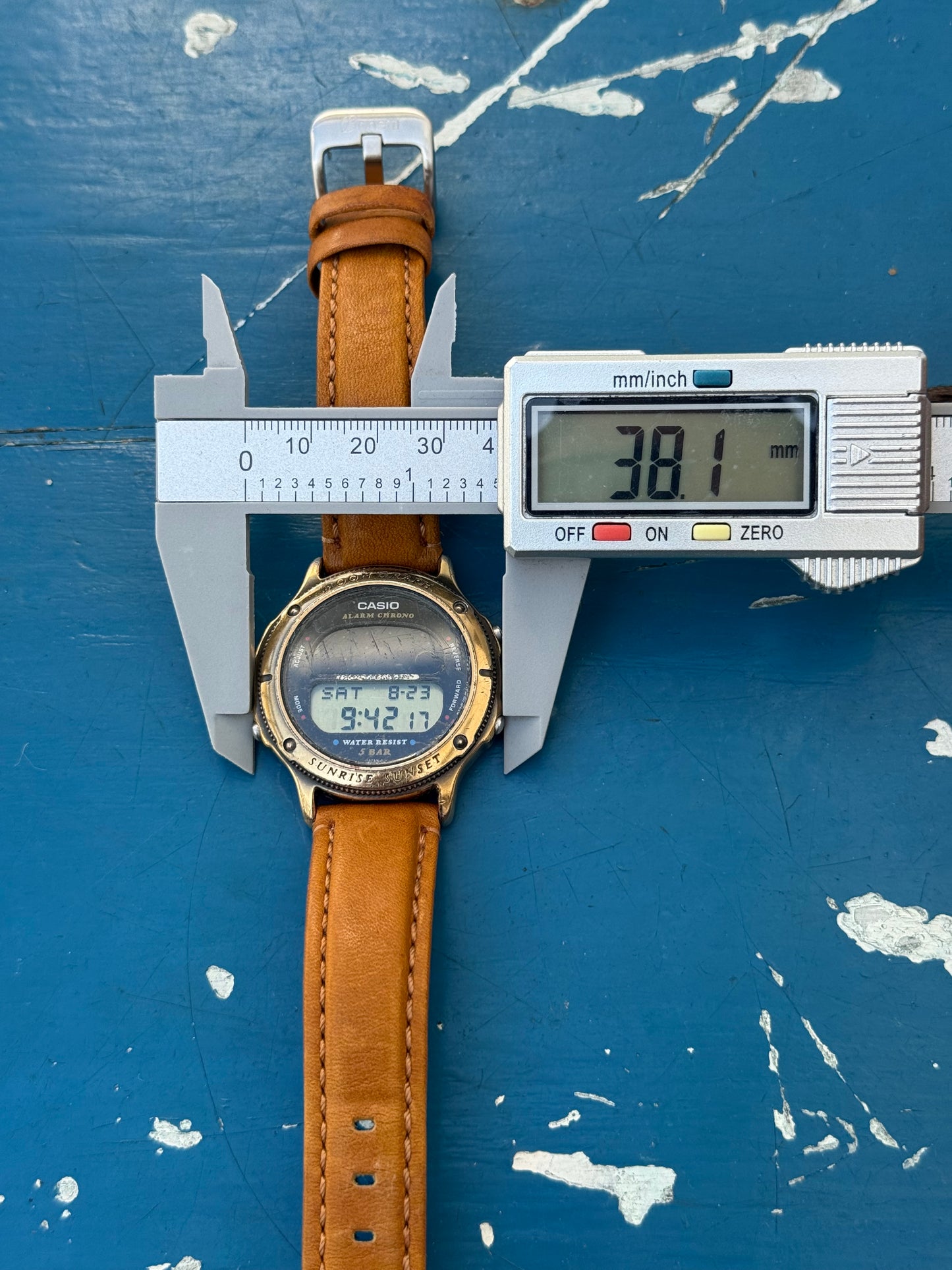 Vintage 80s Casio Moon Graph GMW-62 Bronze Steampunk Very Rare