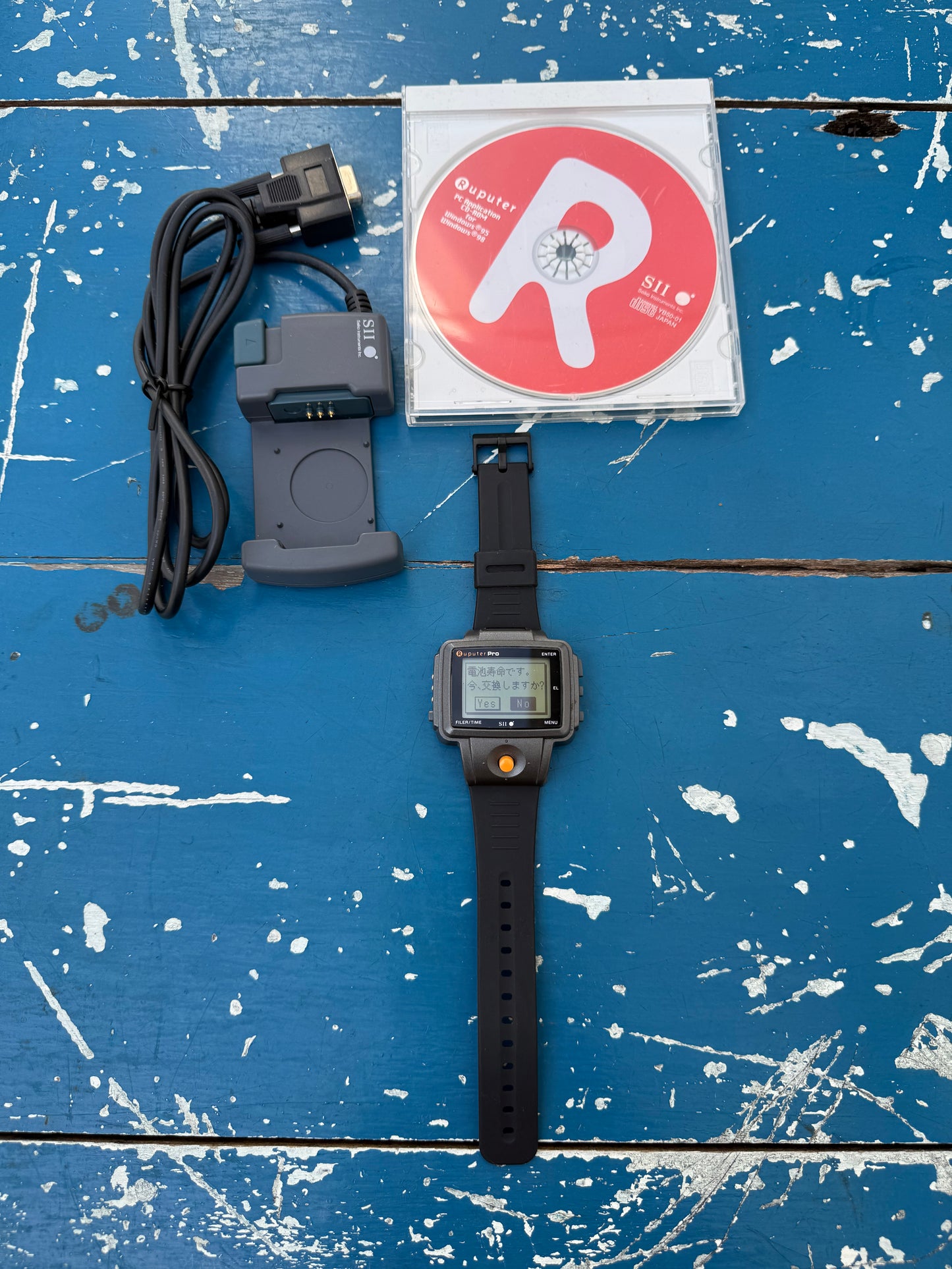 Seiko Instruments Ruputer Pro (OnHand PC) – Vintage Wrist Computer Watch with Dock & Software