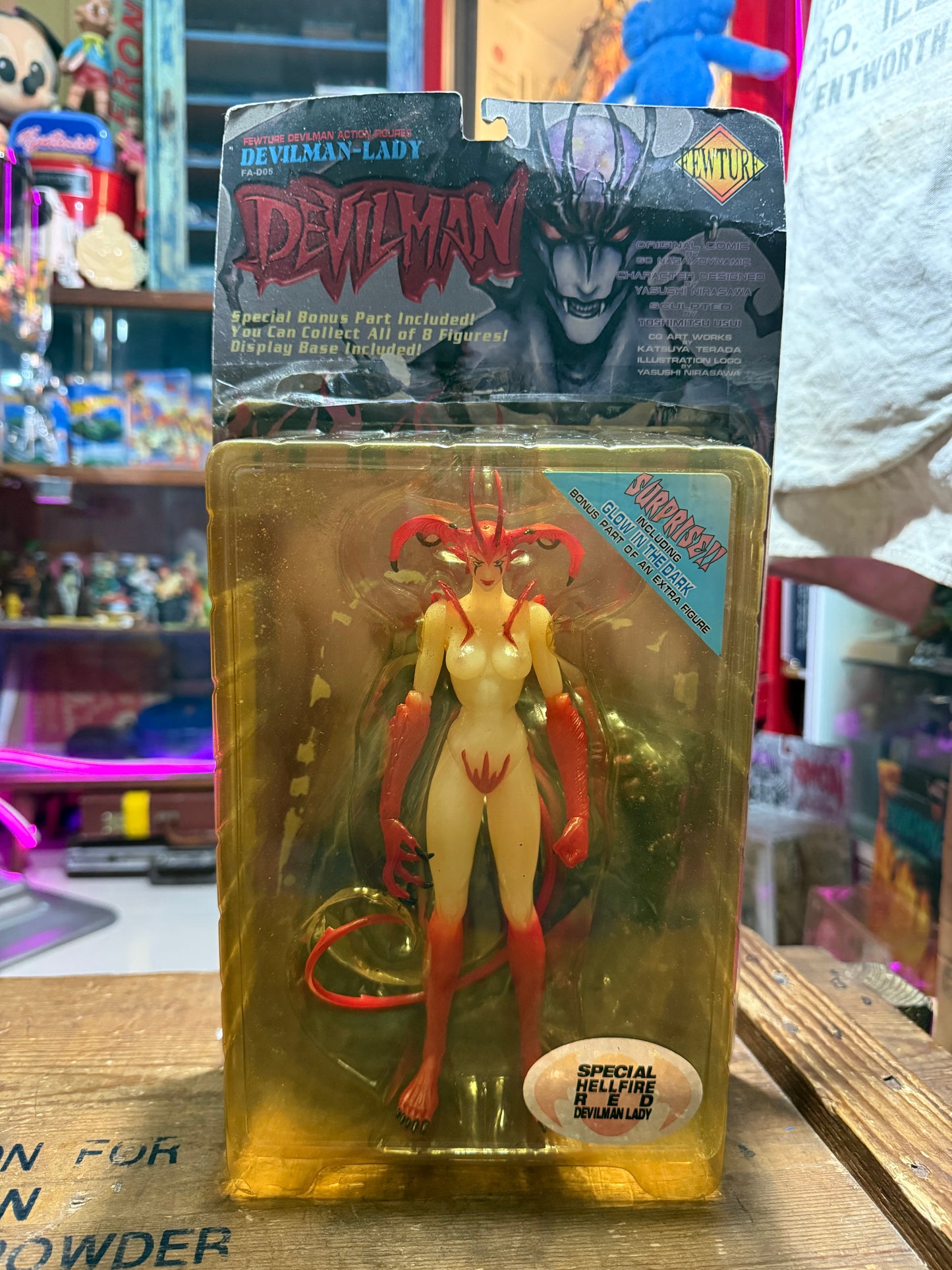 Vintage Fewture Devilman Lady Special Hellfire Red Glow Action Figure