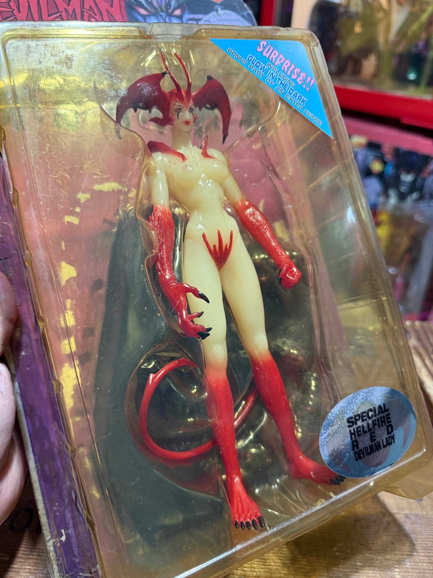 Vintage Fewture Devilman Lady Special Hellfire Red Glow Action Figure