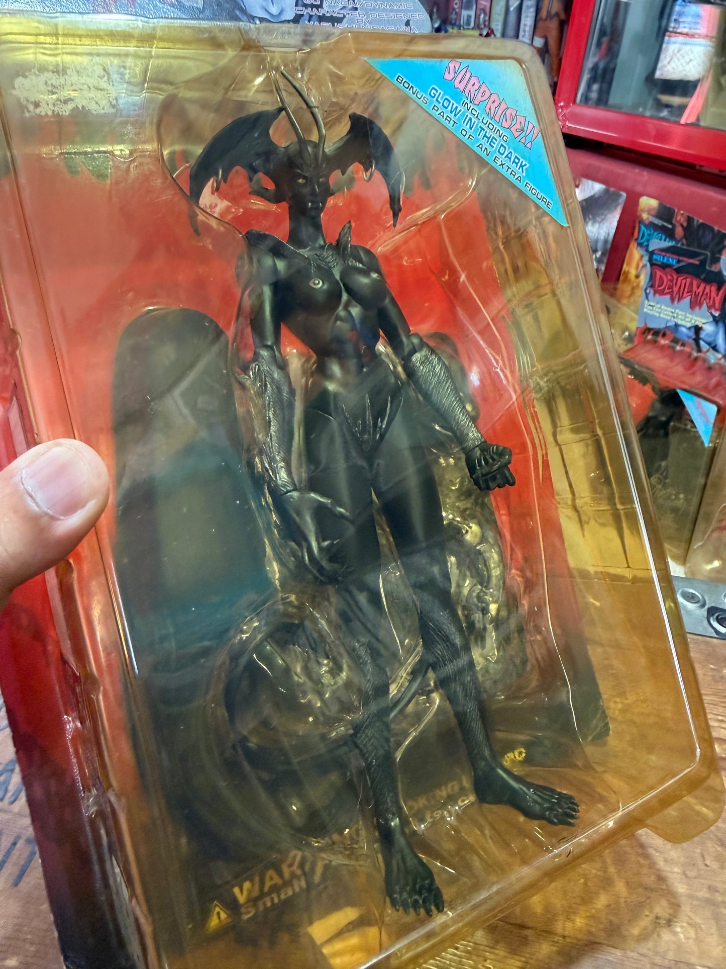 Vintage Fewture Devilman Lady Action Figure Glow Bonus Part
