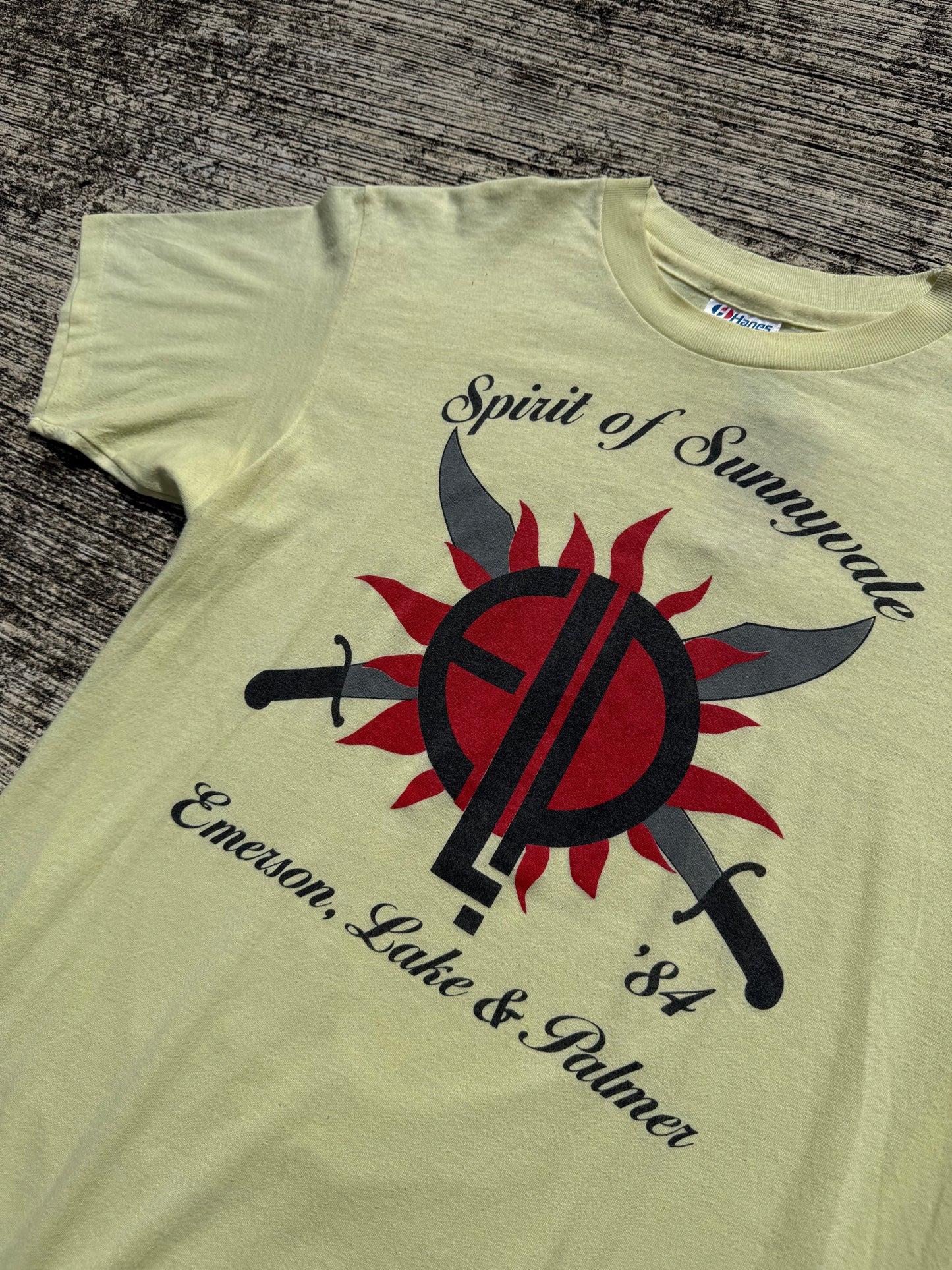 Vintage 1984 Emerson, Lake & Palmer Spirit of Sunnyvale Tour T-Shirt Hanes 50/50