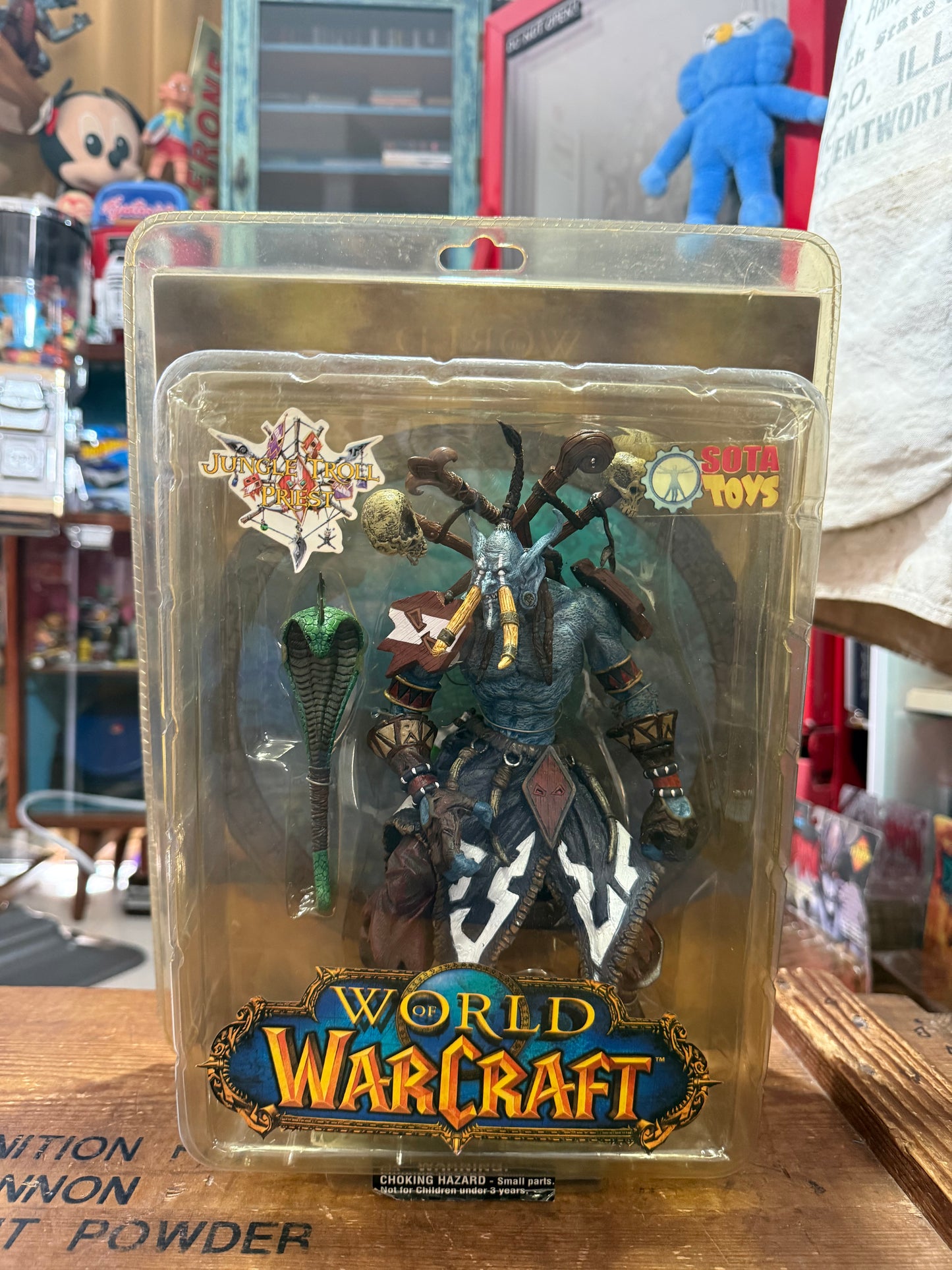 World of Warcraft Jungle Troll Priest Figure SOTA Toys Blizzard 2004 Sealed