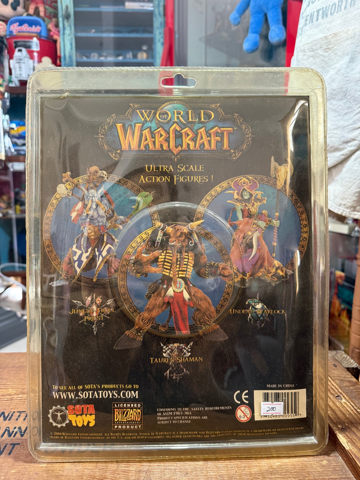 World of Warcraft Jungle Troll Priest Figure SOTA Toys Blizzard 2004 Sealed