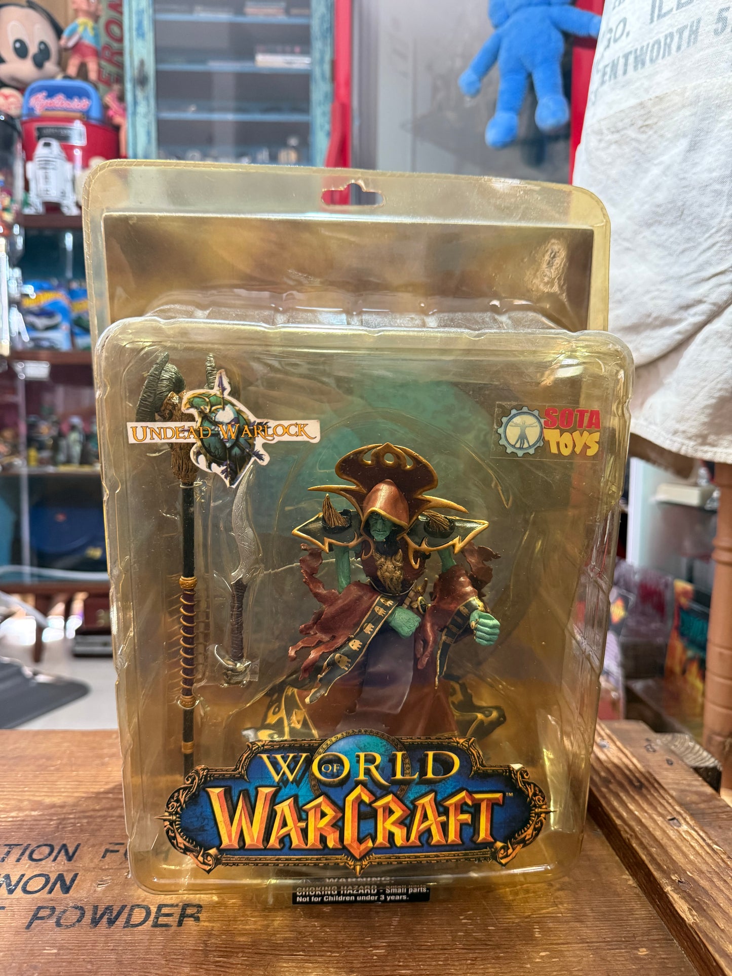 World of Warcraft Undead Warlock Figure SOTA Toys Blizzard 2004 Sealed