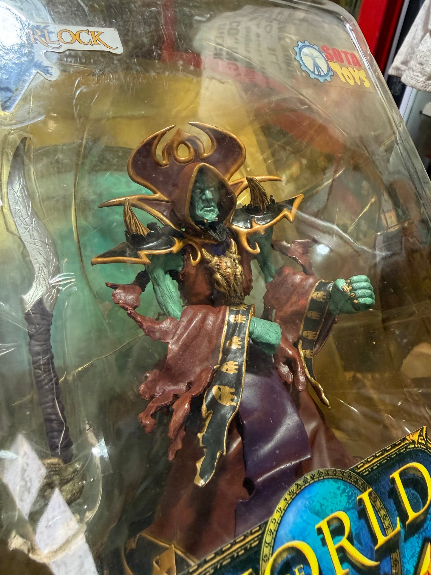World of Warcraft Undead Warlock Figure SOTA Toys Blizzard 2004 Sealed