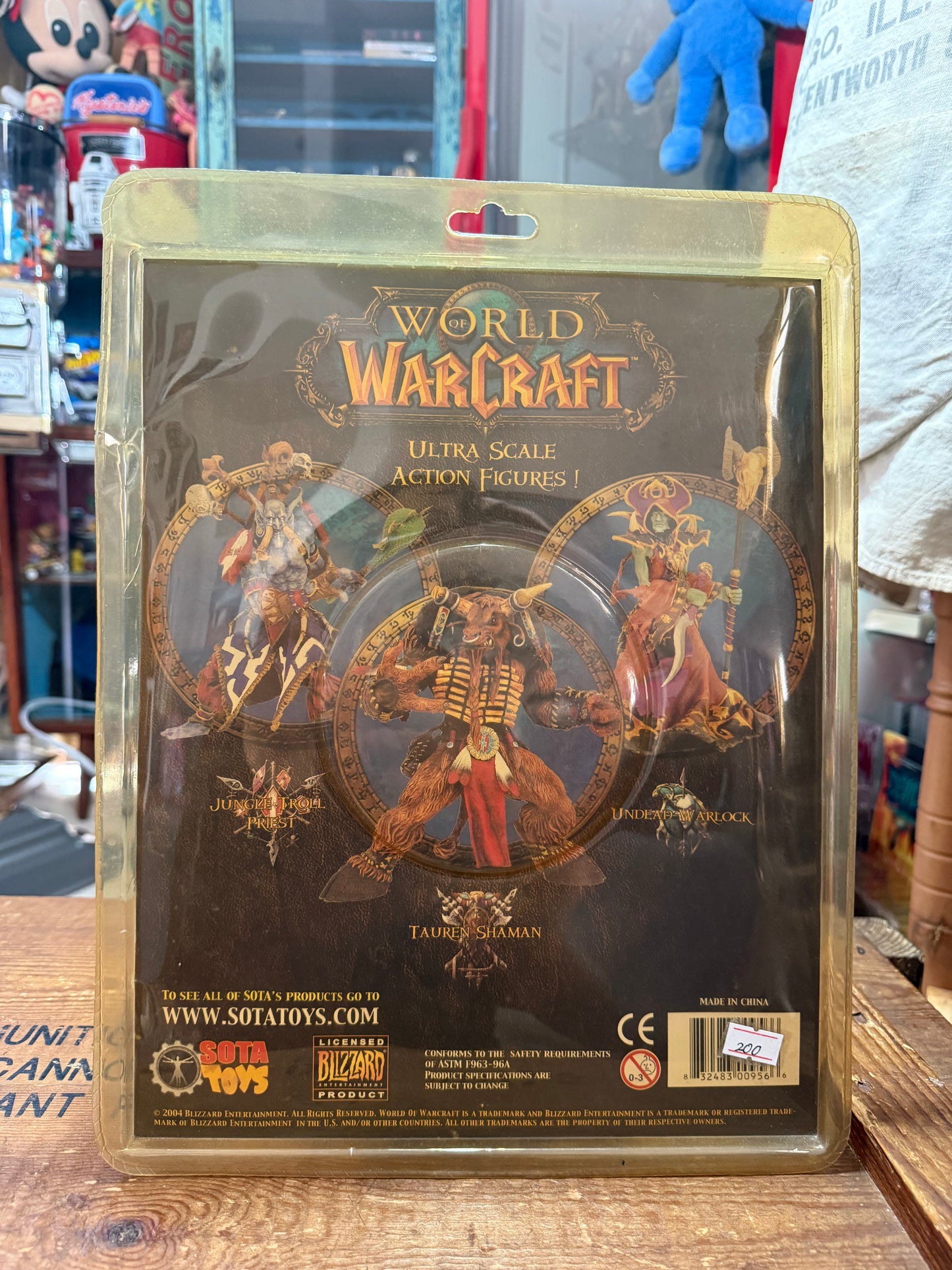 World of Warcraft Undead Warlock Figure SOTA Toys Blizzard 2004 Sealed