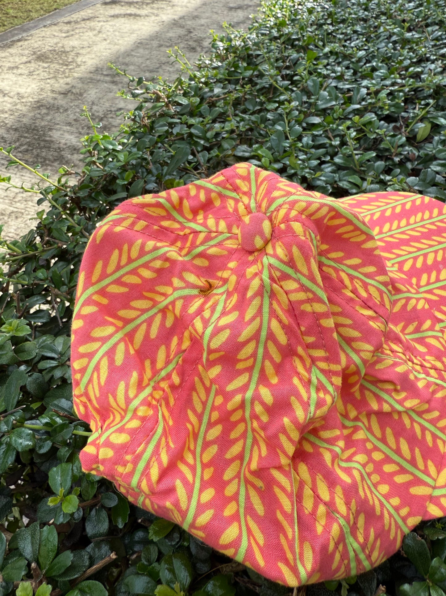 Vintage LL Bean Cap Vibrant Print Sun Hat