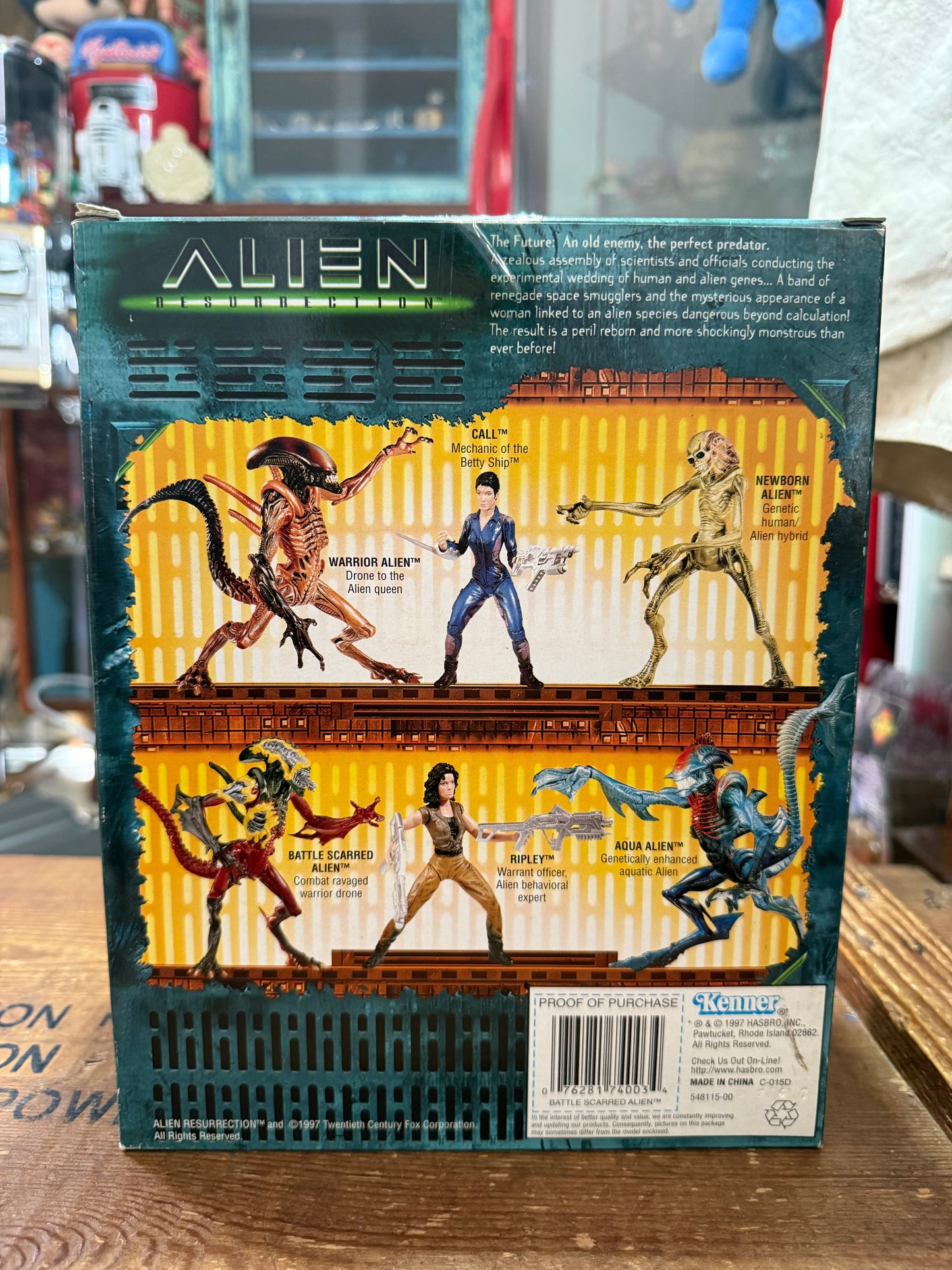 Alien Resurrection Battle Scarred Alien Figure Hasbro Signature Series Kenner 1997 Movie Edition
