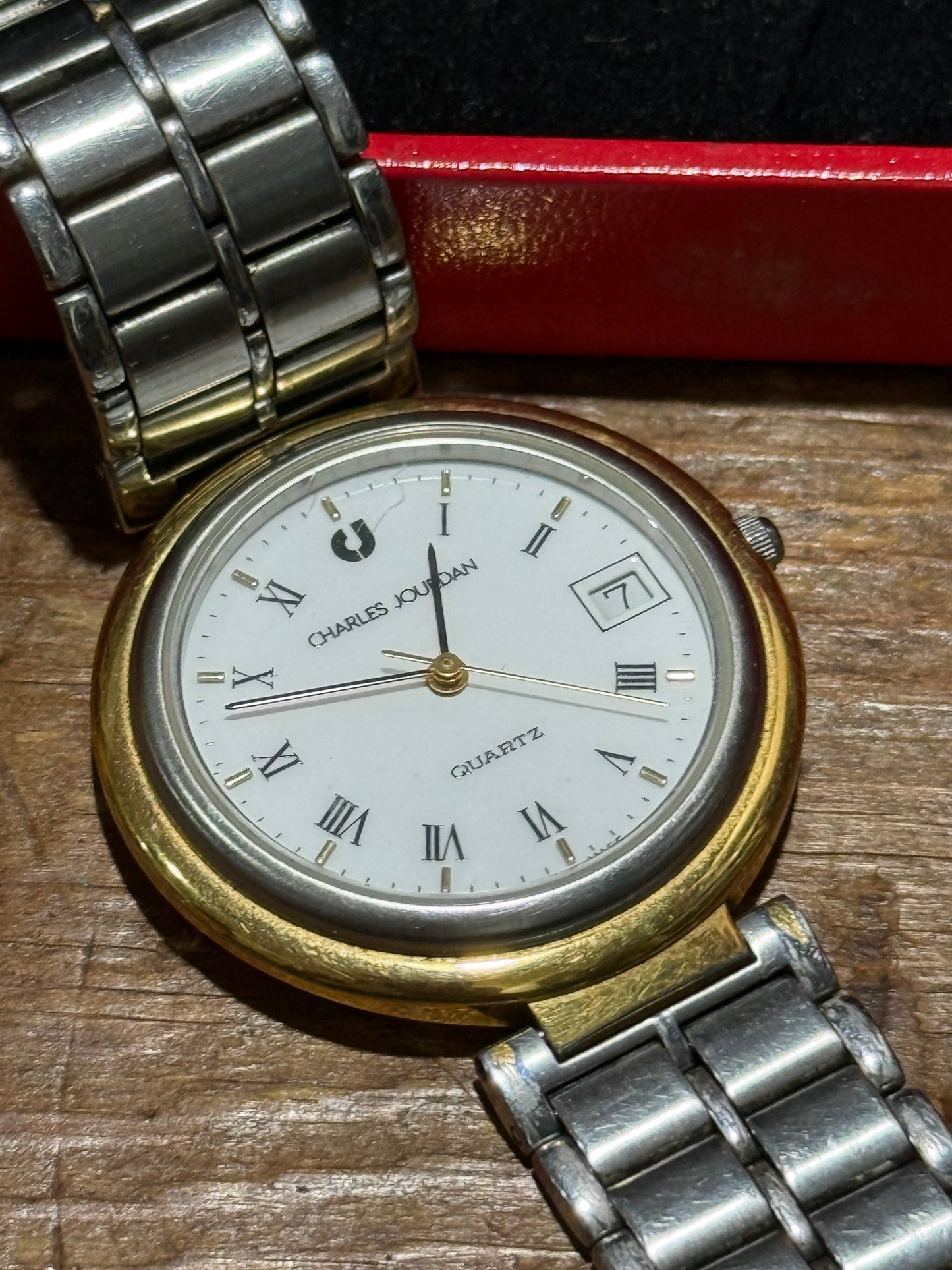 Vintage Charles Jourdan Watch Junk Not Working For Parts
