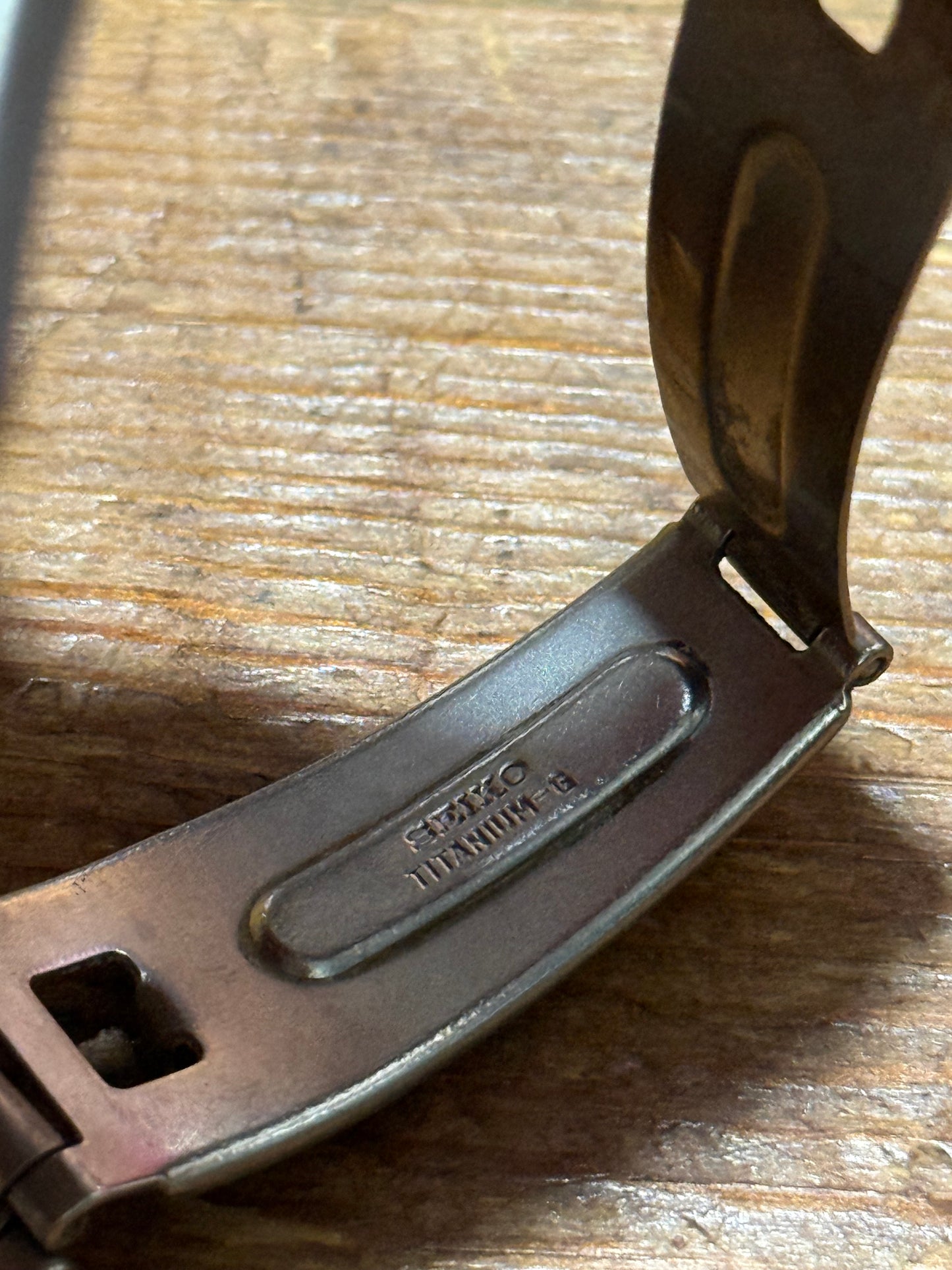 Vintage Seiko Spirit Titanium Watch Junk Not Working For Parts