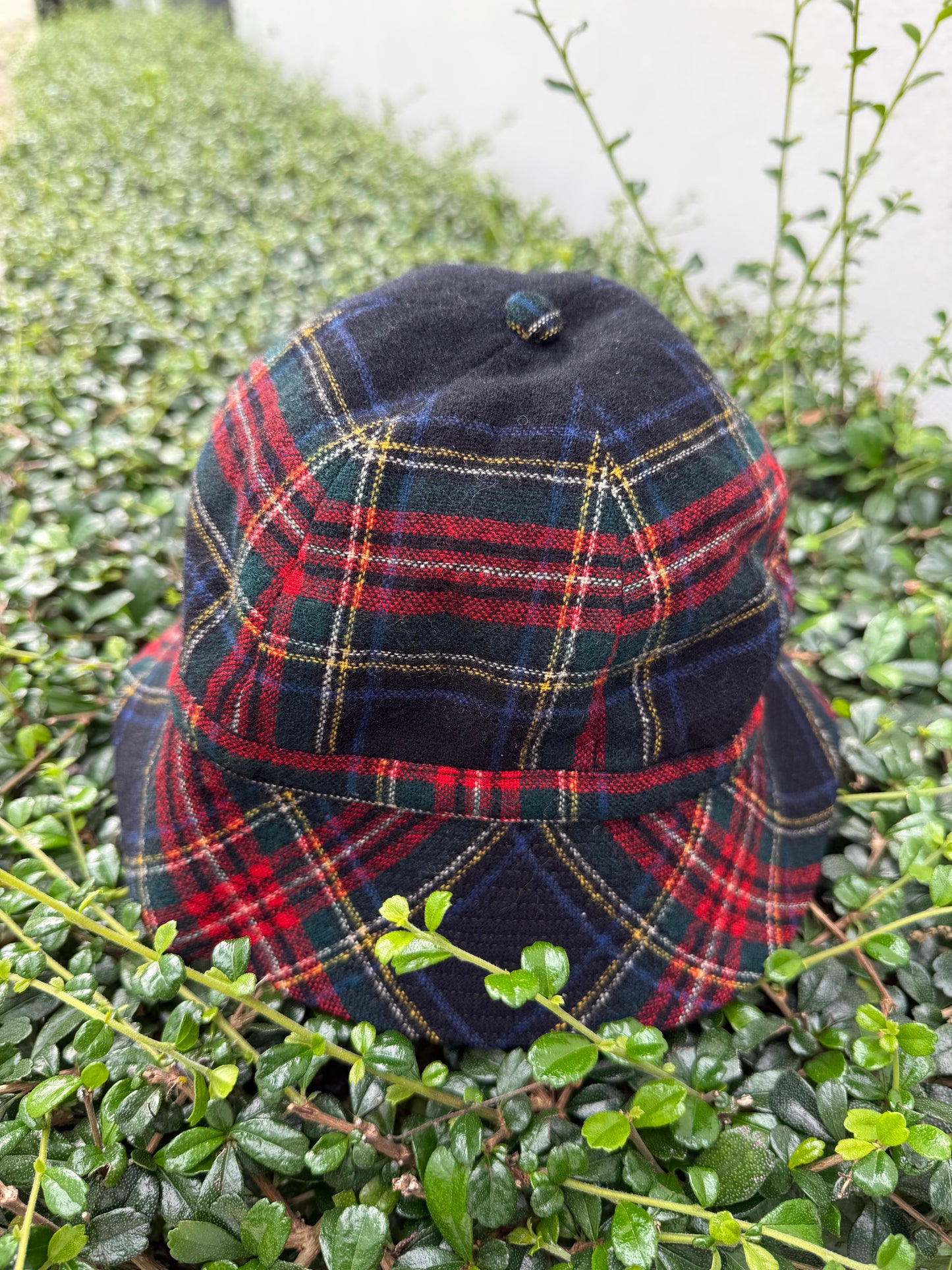 Vintage 1960s LL Bean Tartan Wool Bucket Hat