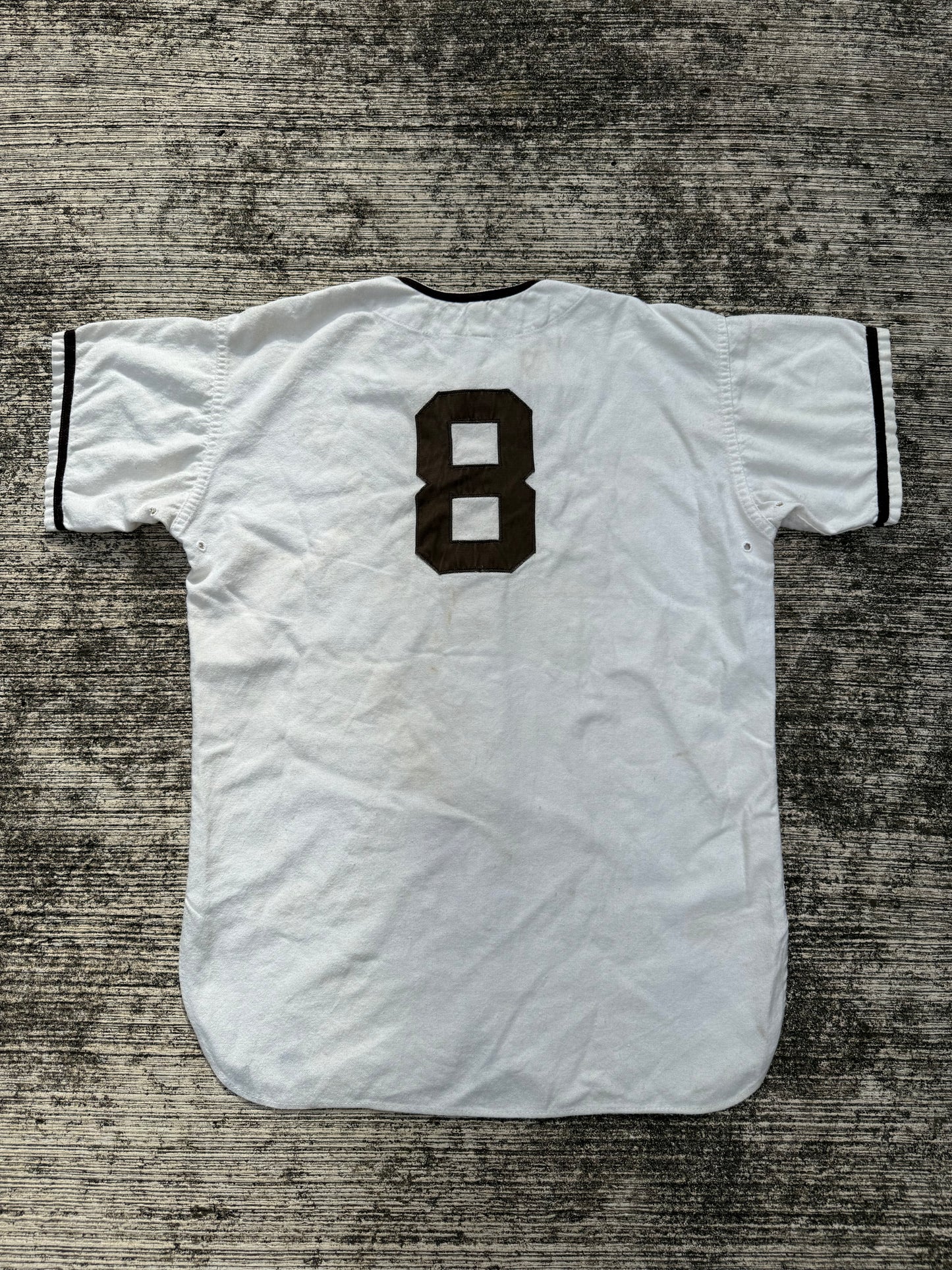 Vintage 1950s–60s Rawlings Baseball Jersey – Heath Felt Lettering Made in USA