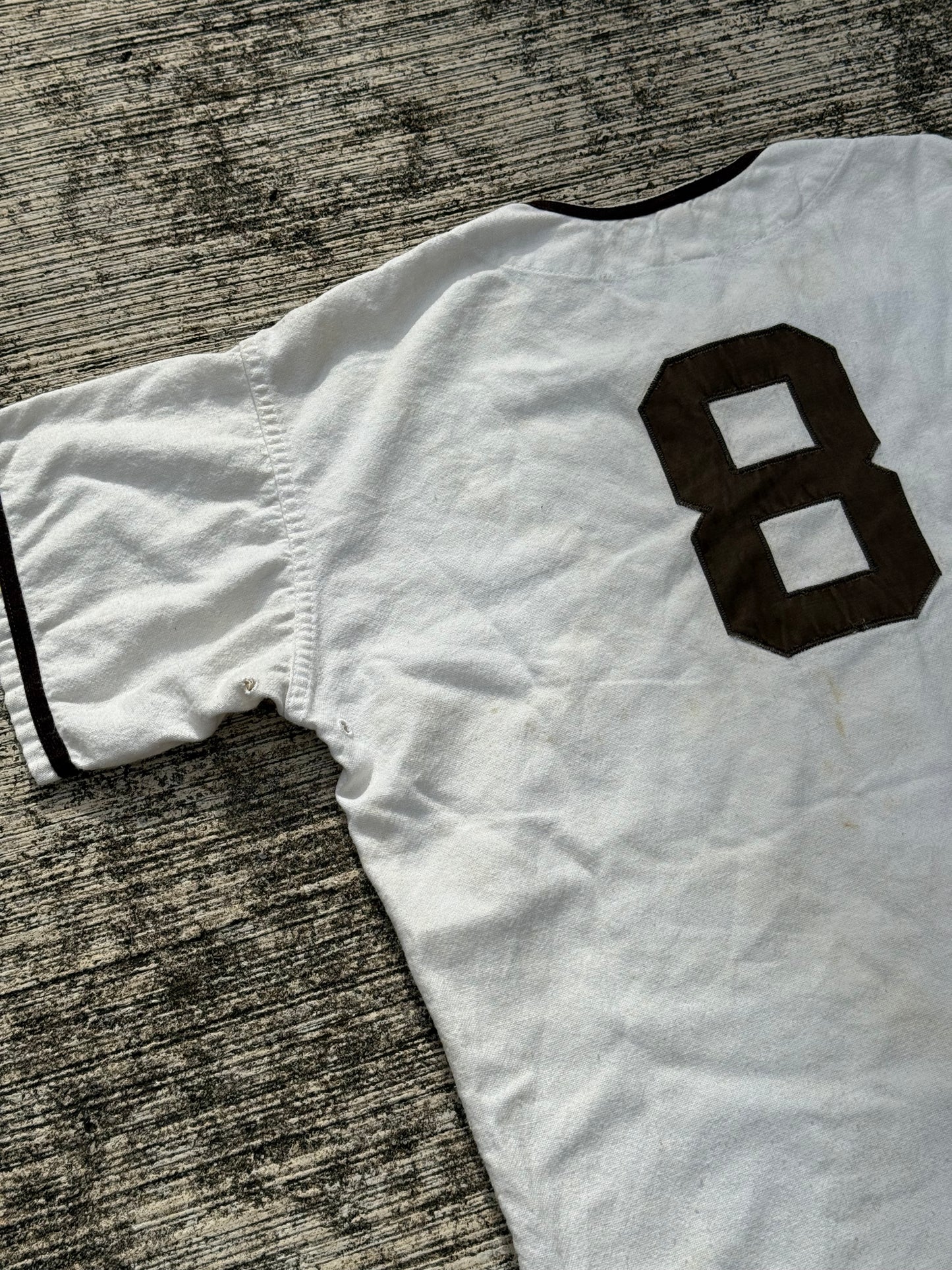 Vintage 1950s–60s Rawlings Baseball Jersey – Heath Felt Lettering Made in USA