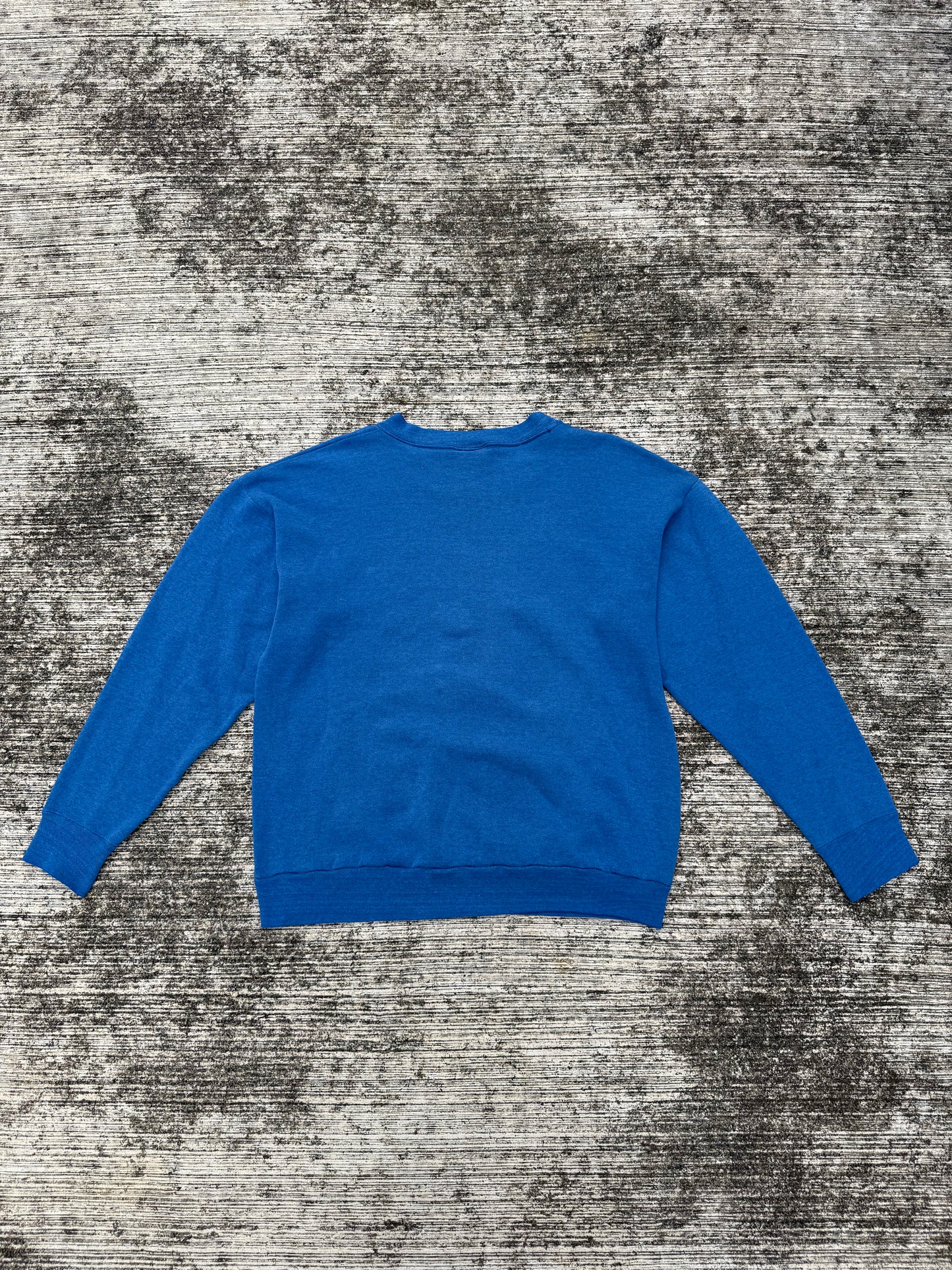 Vintage 1980s–90s Playboy Sweatshirt Blue Crewneck with Bunny Logo Print Made in USA