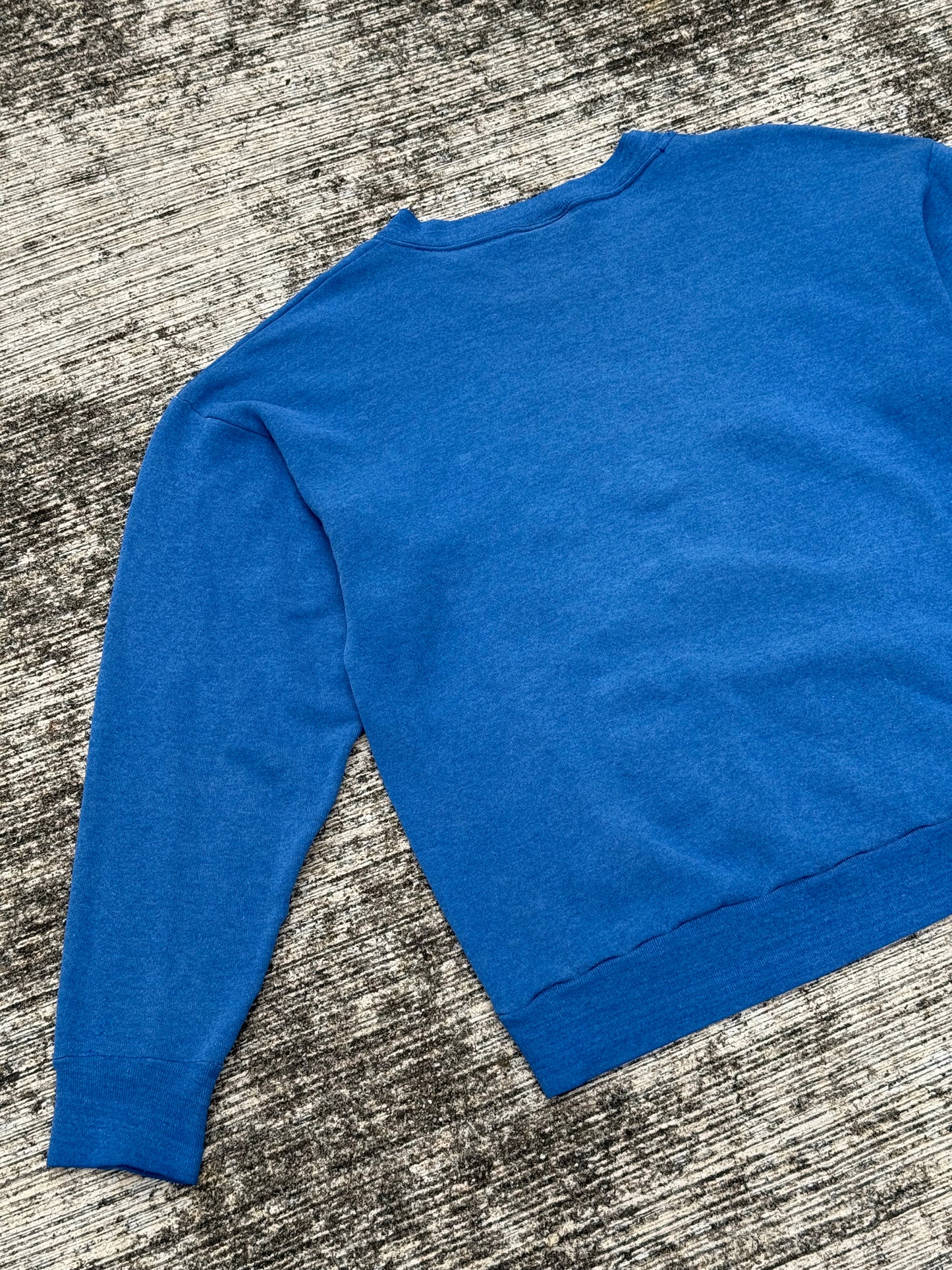 Vintage 1980s–90s Playboy Sweatshirt Blue Crewneck with Bunny Logo Print Made in USA