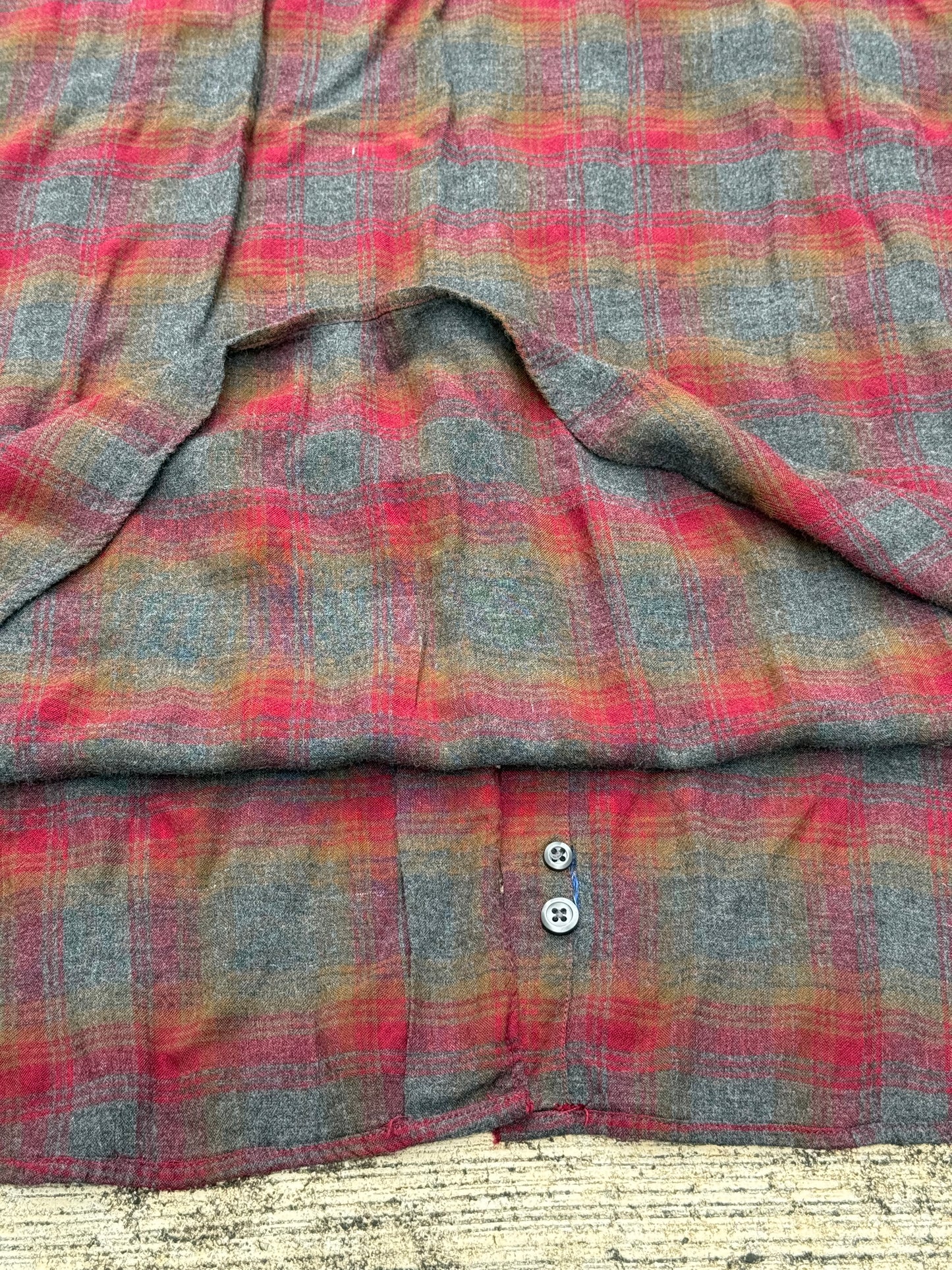 1990s Nautica Oversized Plaid Rayon Shirt – Vintage USA Made Men’s Long Sleeve