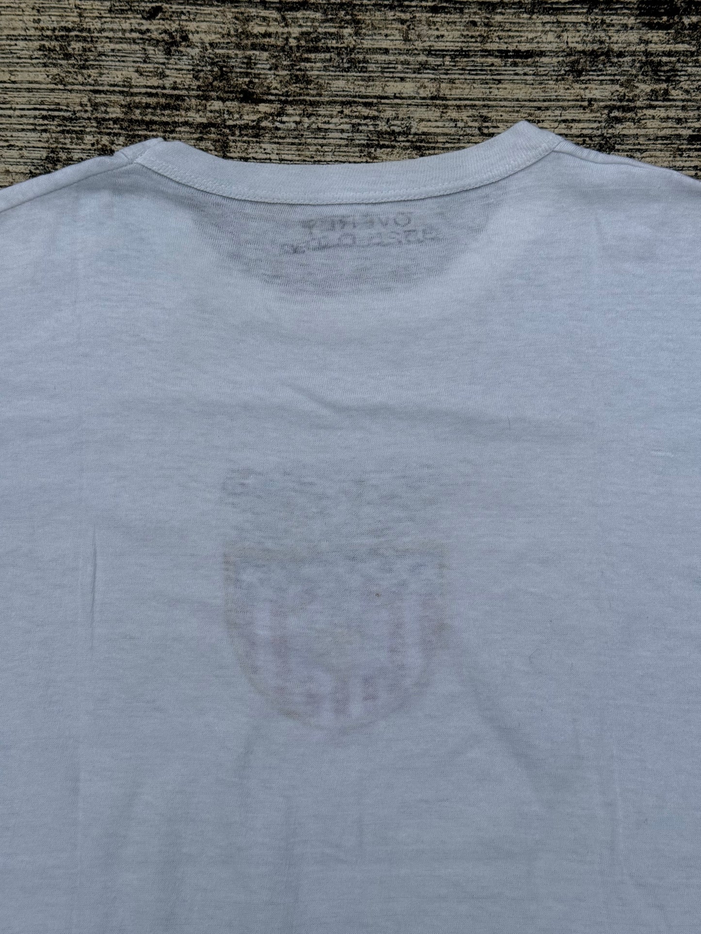 Rare 1940s Valley Forge Military Academy T-Shirt Vintage Single Stitch White Tee USA Eagle Crest Graphic