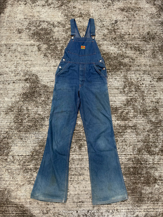 Vintage 1960s–Early 1970s Ben Davis Selvedge Denim Overalls