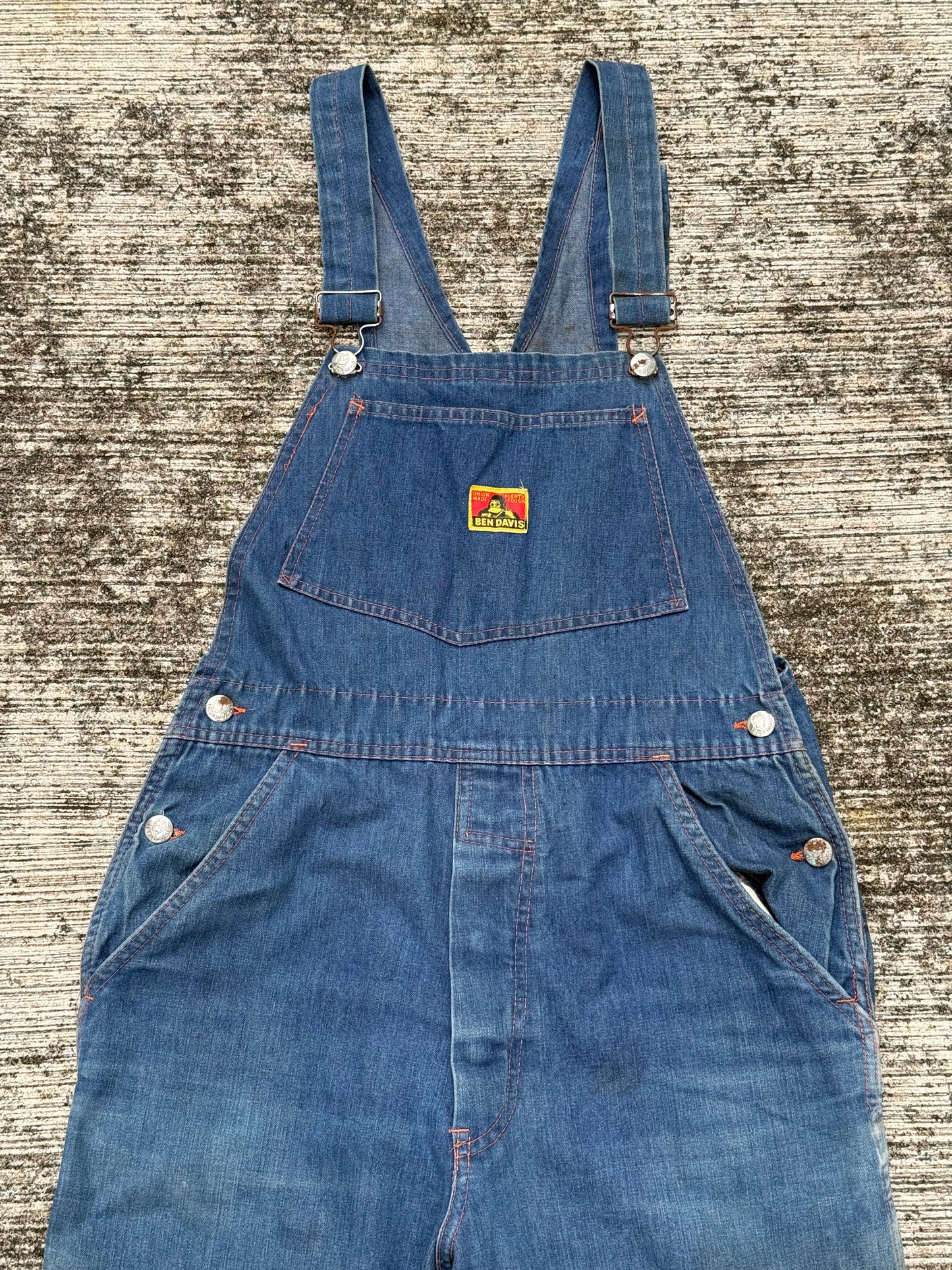 Vintage 1960s–Early 1970s Ben Davis Selvedge Denim Overalls