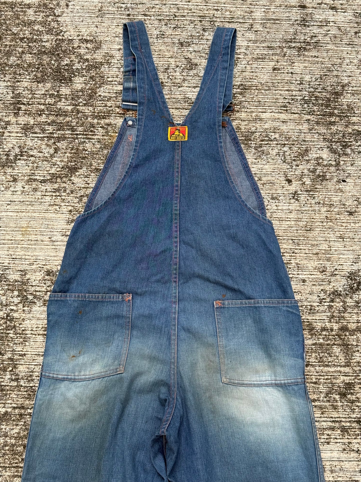 Vintage 1960s–Early 1970s Ben Davis Selvedge Denim Overalls