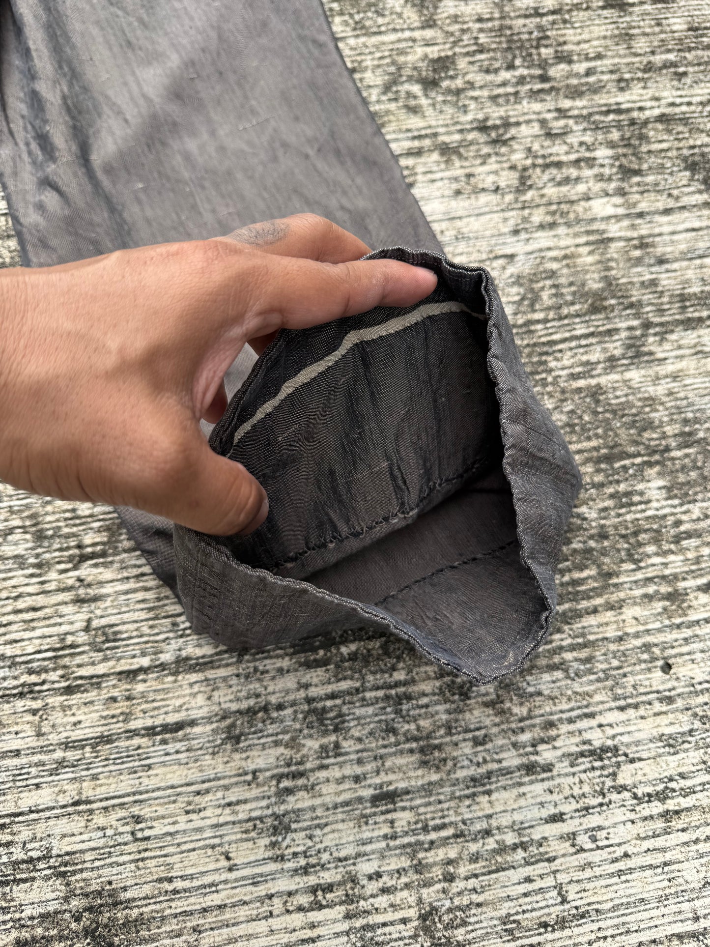 Vintage 1950s–60s Dark Brown Sharkskin Trousers