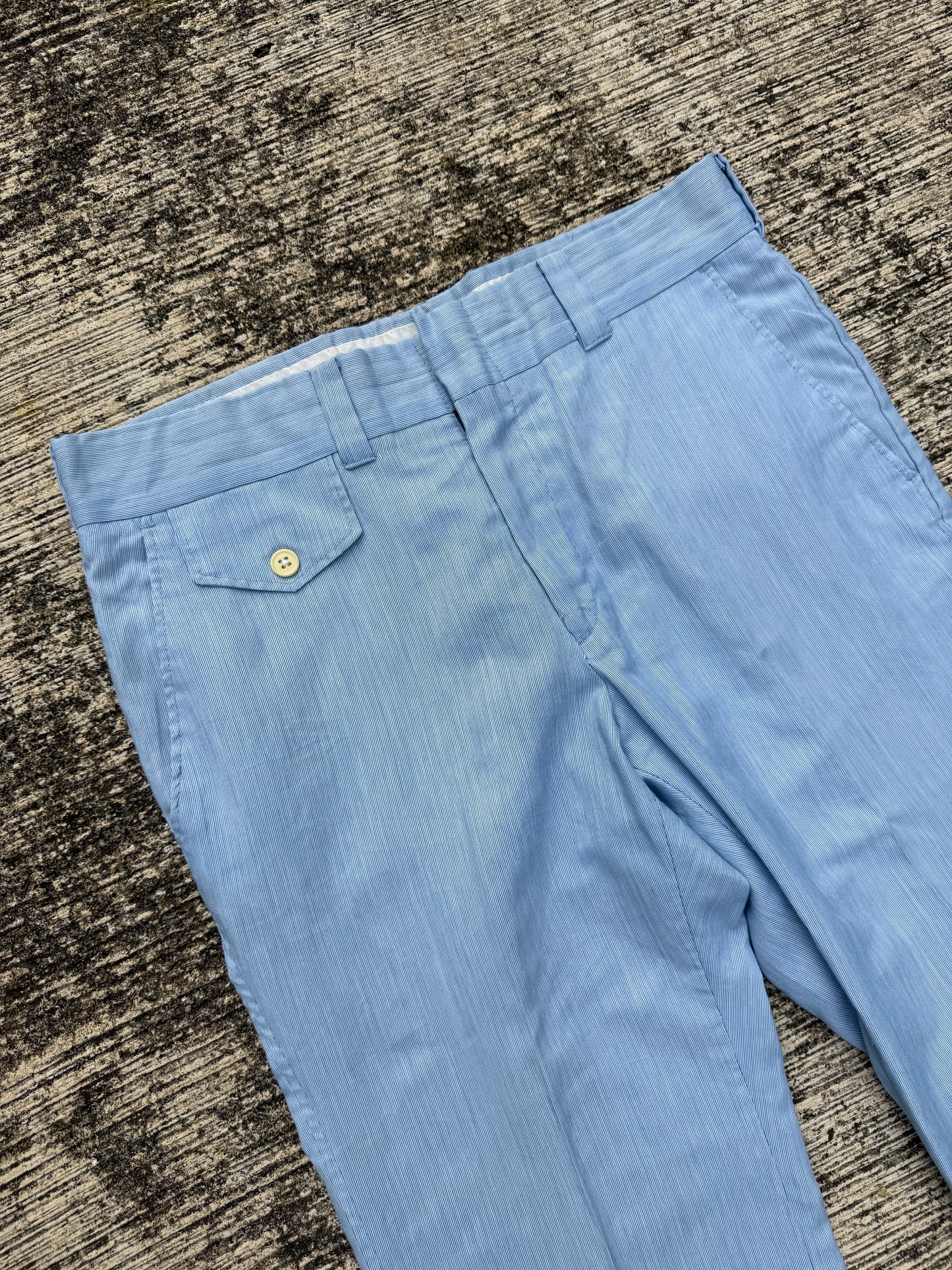 Vintage 1970s Levi’s Panatela Light Blue Pants Flared Leg Trousers