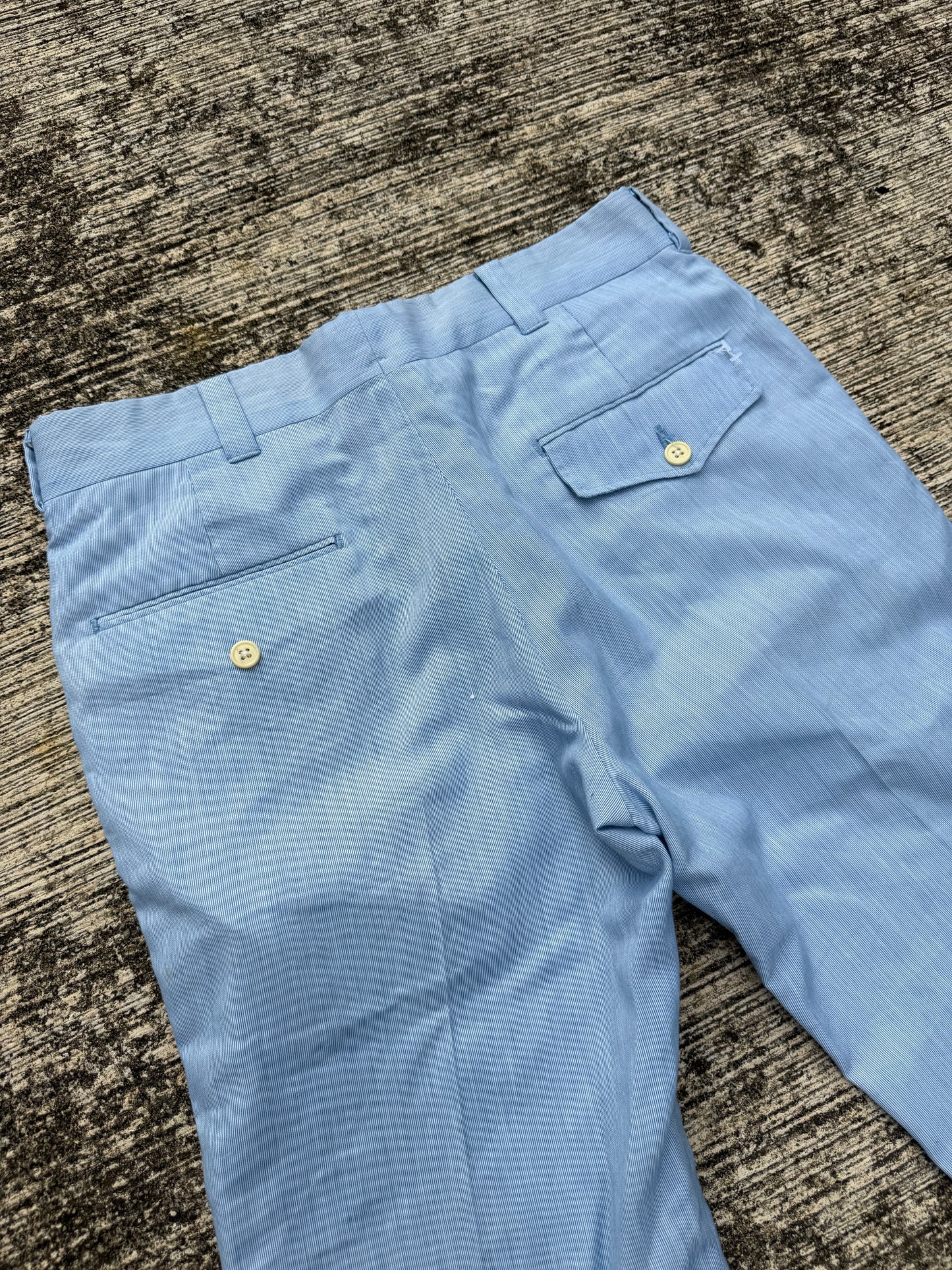 Vintage 1970s Levi’s Panatela Light Blue Pants Flared Leg Trousers