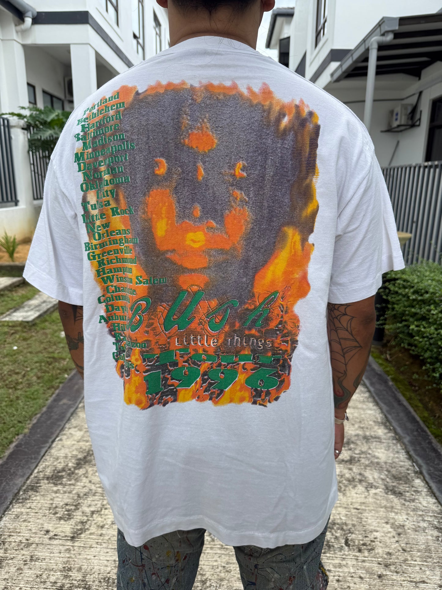 Vintage 1996 Bush “Little Things” Tour T-Shirt – Double Sided Rock Band Tee