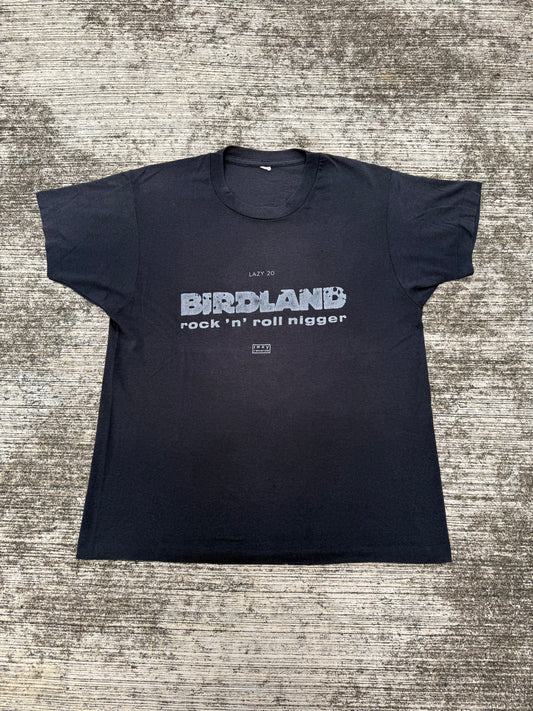 Vintage 1990s Birdland Rock ’n’ Roll N****r Tee Lazy Records UK Indie Alternative Rock Shirt