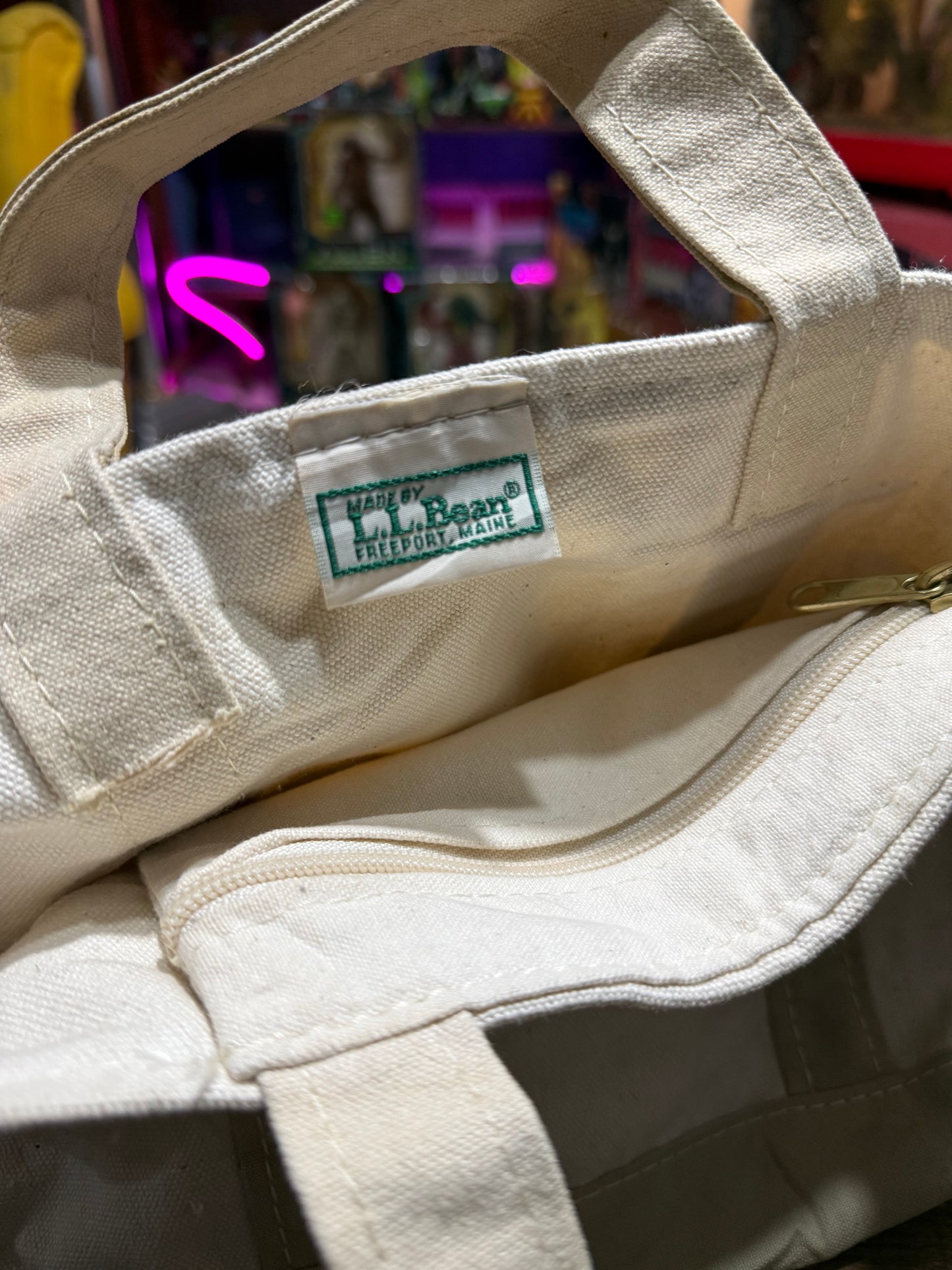 Vintage LL Bean Boat and Tote Canvas Bag