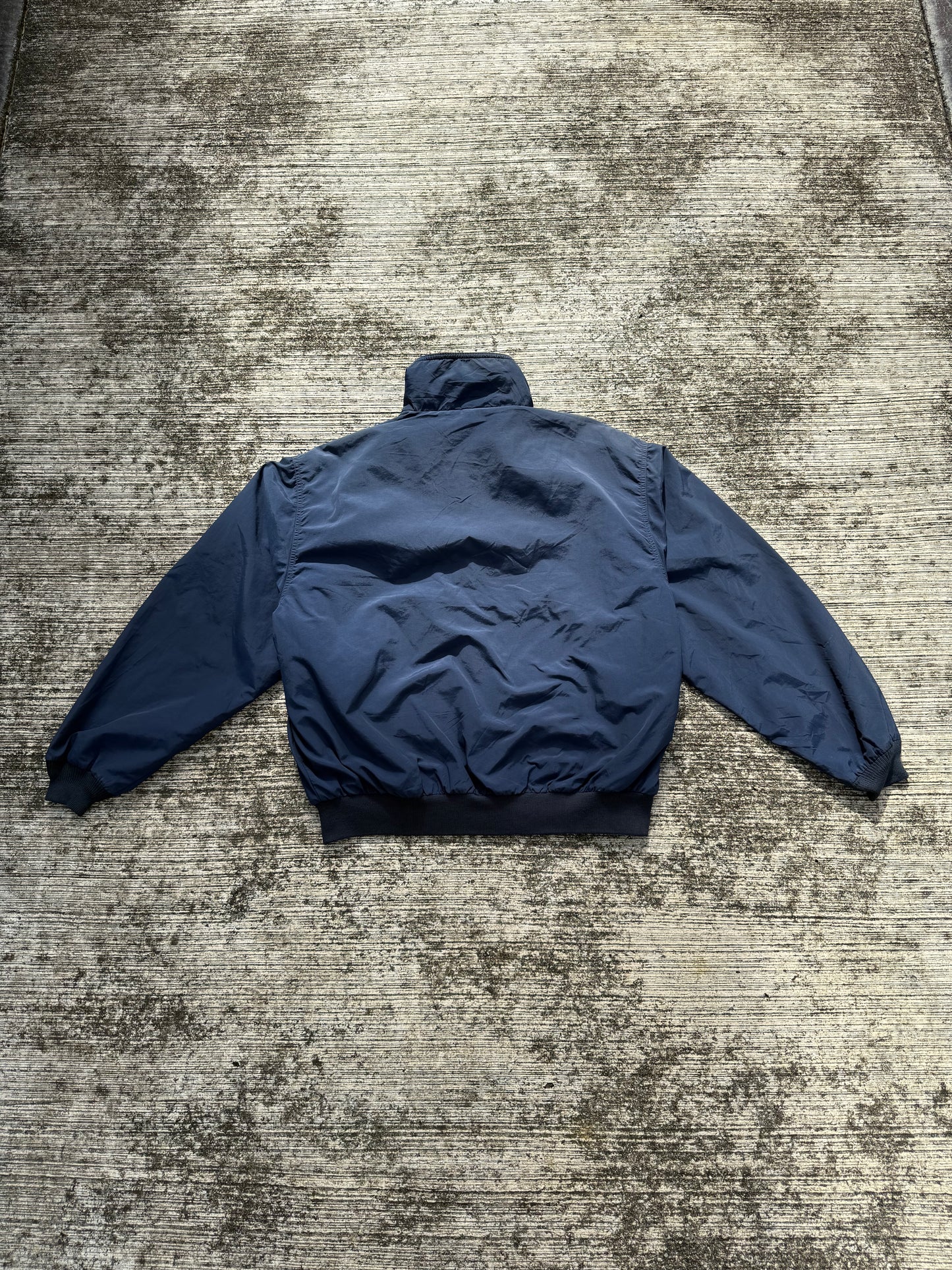 Vintage L.L.Bean Three-Season Jacket – Navy Blue Fleece-Lined Windbreaker USA Made