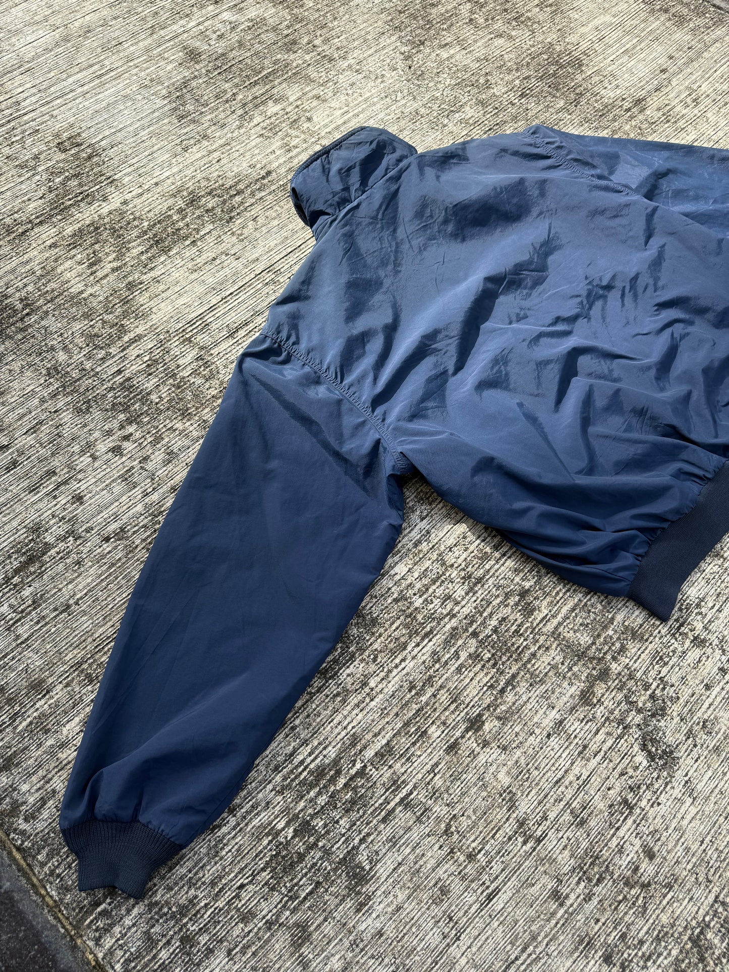 Vintage L.L.Bean Three-Season Jacket – Navy Blue Fleece-Lined Windbreaker USA Made