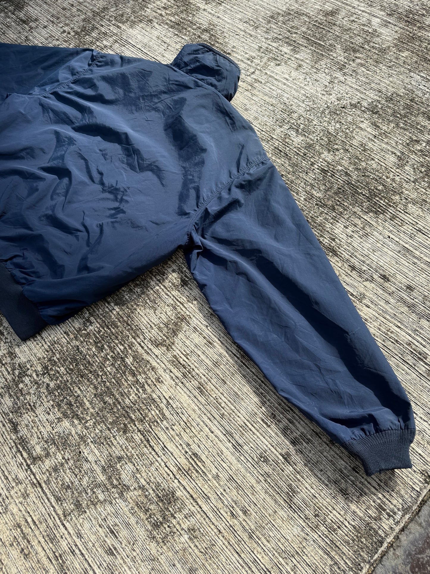 Vintage L.L.Bean Three-Season Jacket – Navy Blue Fleece-Lined Windbreaker USA Made